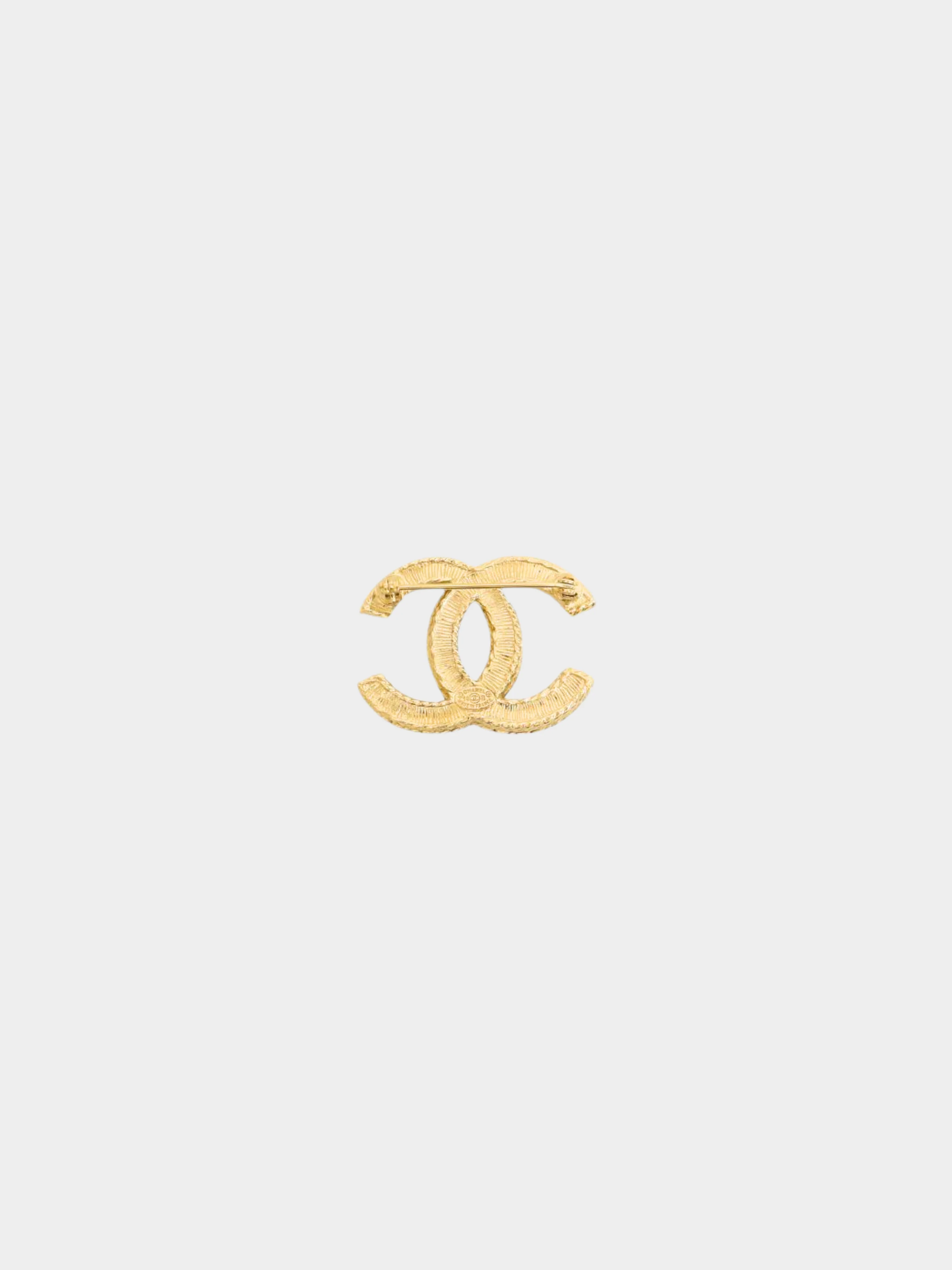 Chanel 1990s Coco Mark Gold Pearl Brooch - Image 2