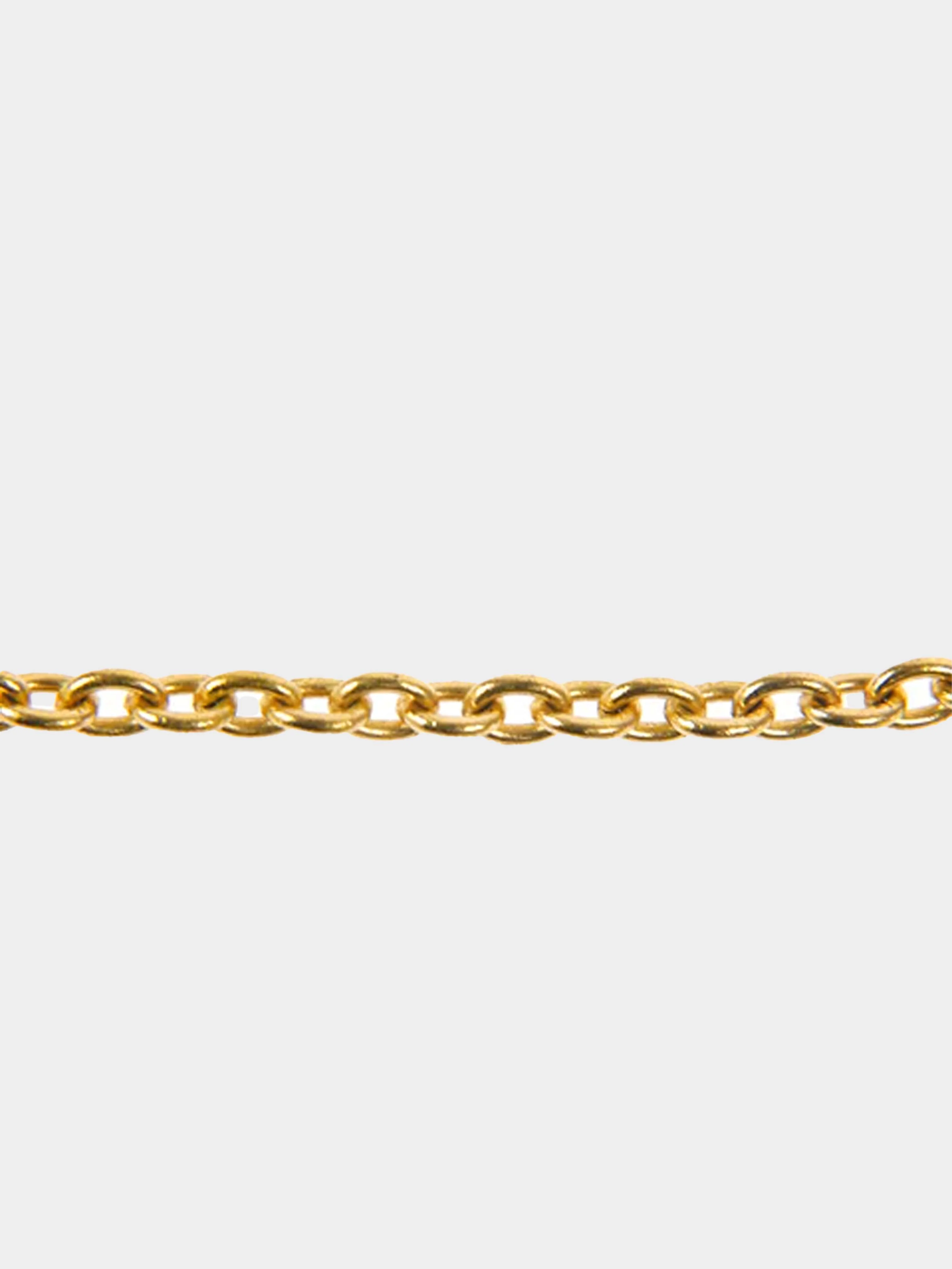 Chanel 1994 Logo Gold Plated Dog Tag Necklace - Image 4