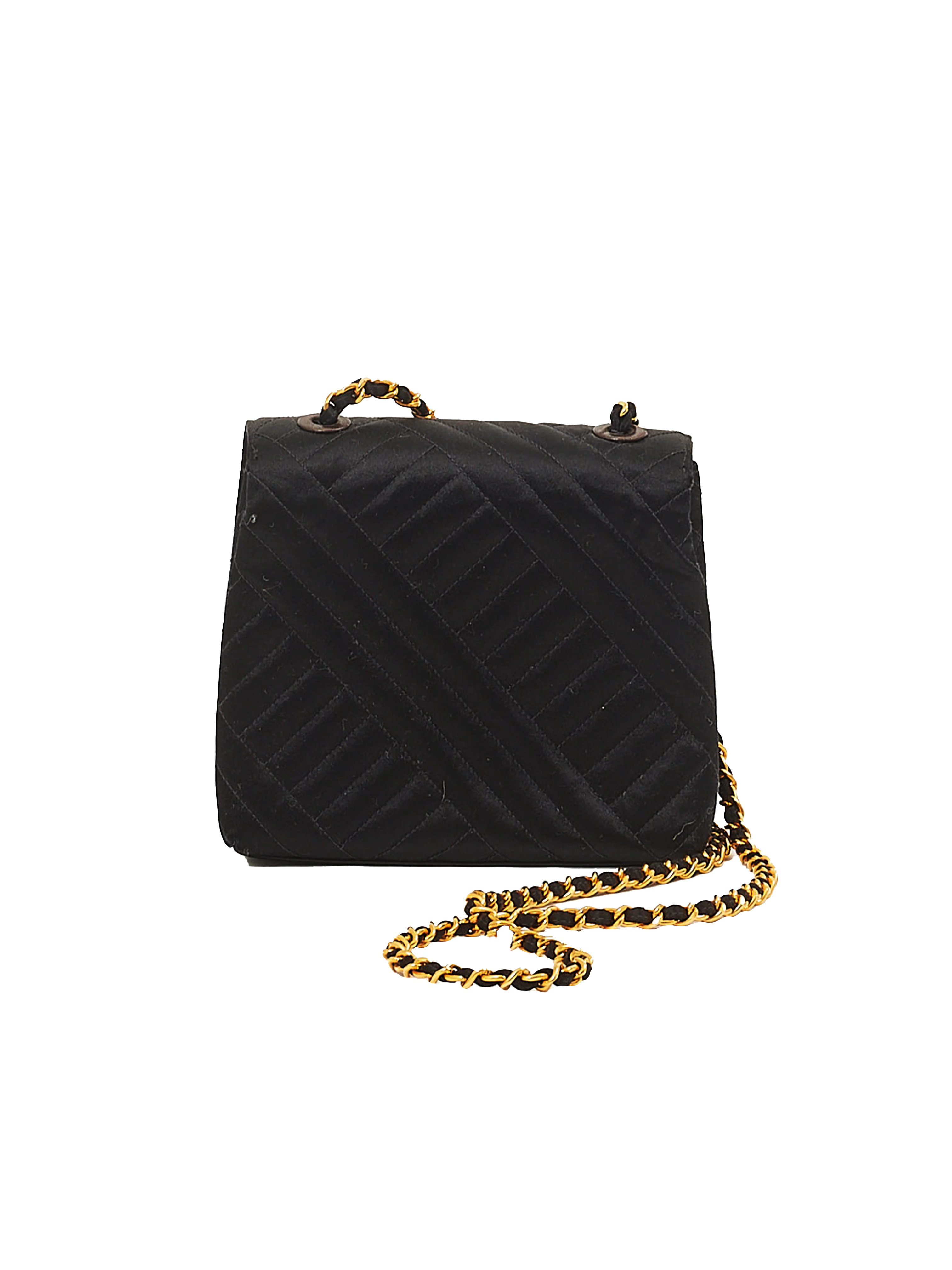 Chanel 1994 Satin 24K Gold Bag - Image 3