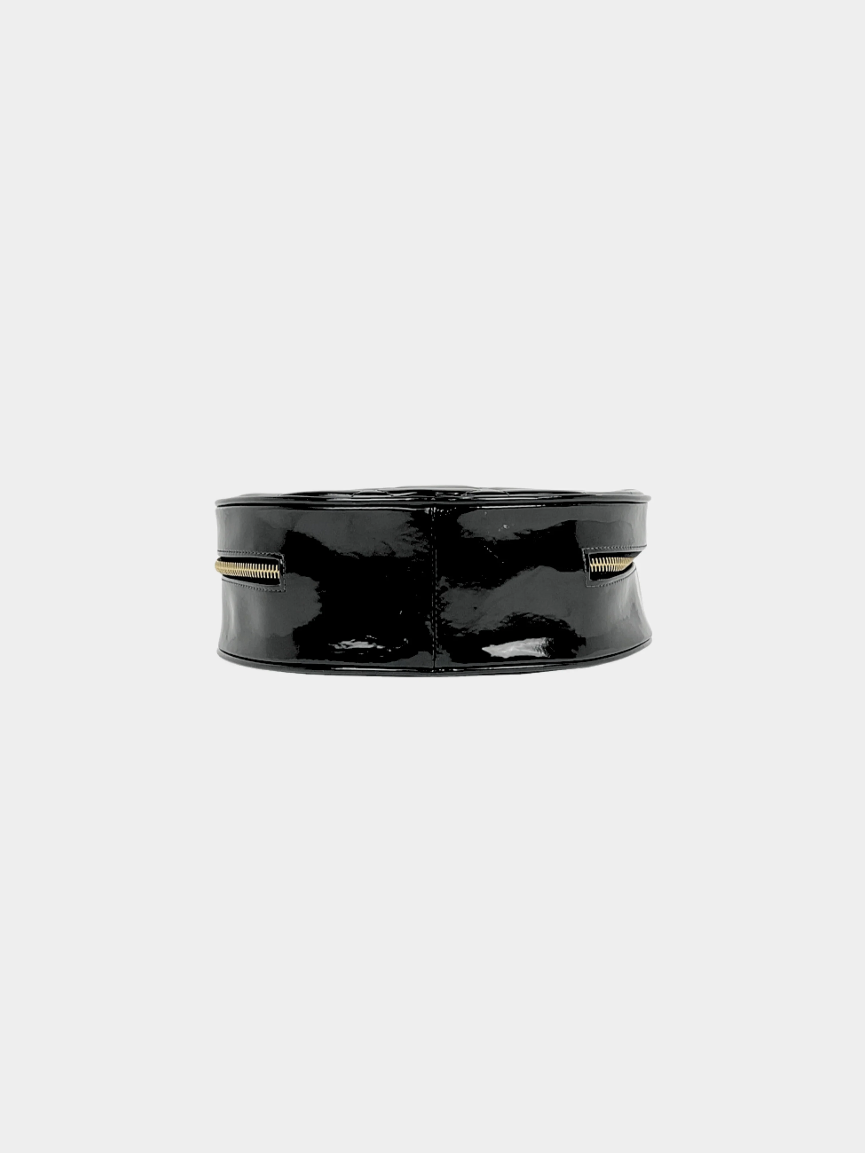 Chanel 1995 Black Circle Vanity Matelasse Coco Handbag - Image 5