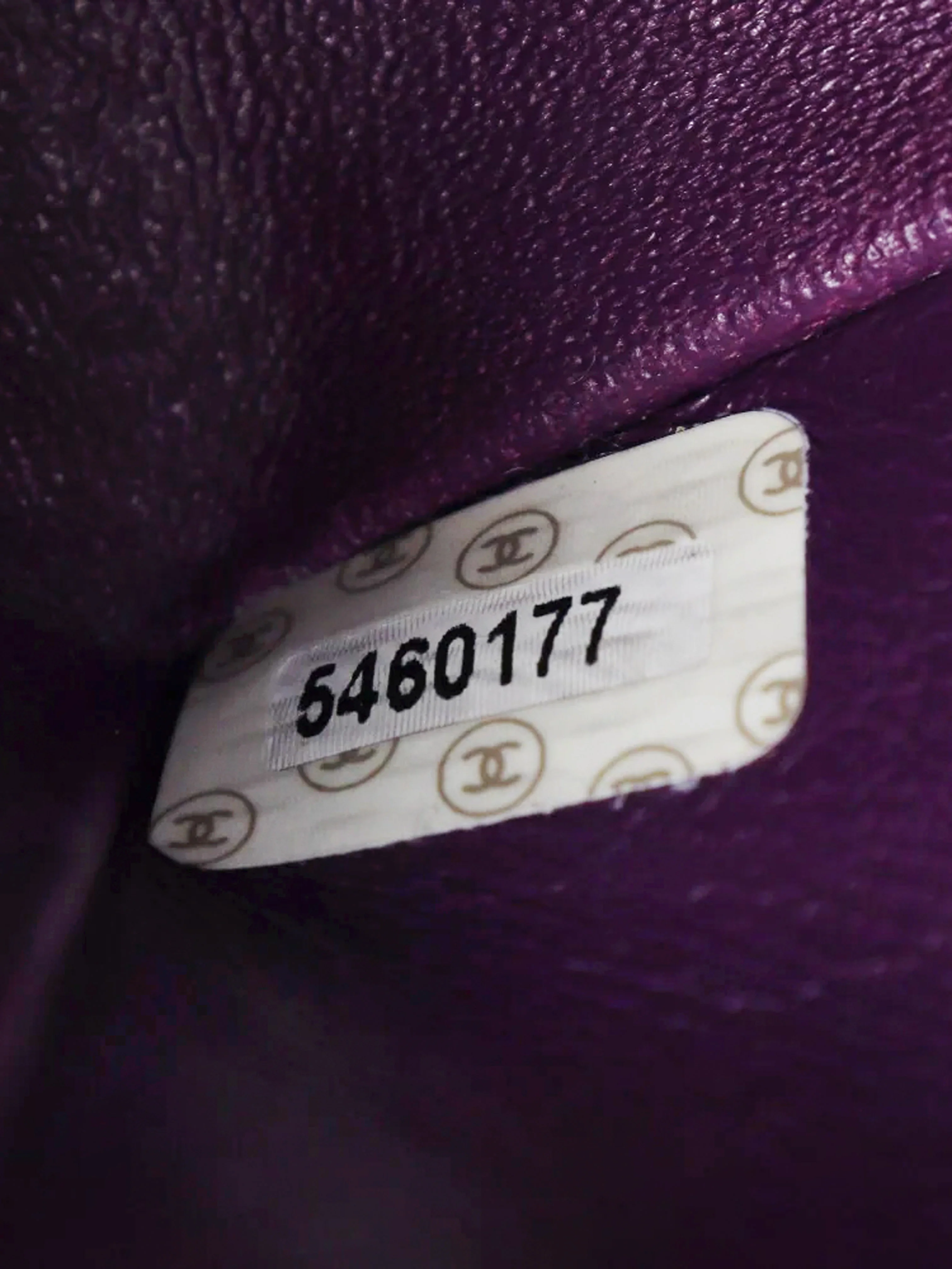 Chanel 1997-1999 Purple Suede 2.55 Double Flap Bag - Image 6