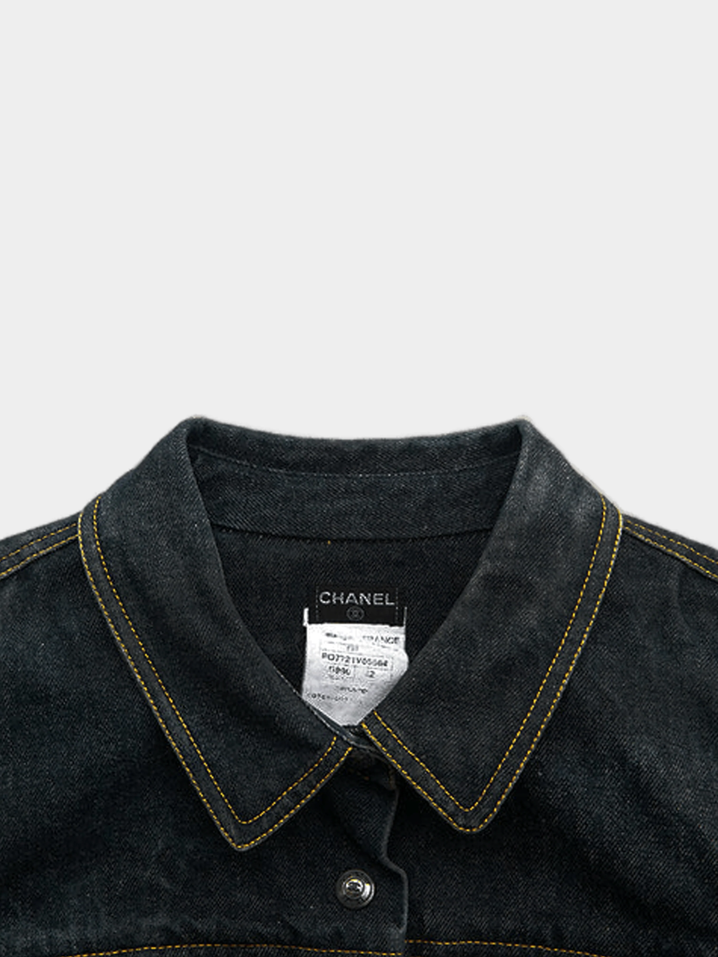 Chanel 1997 AW Denim Button Up Top - Image 3