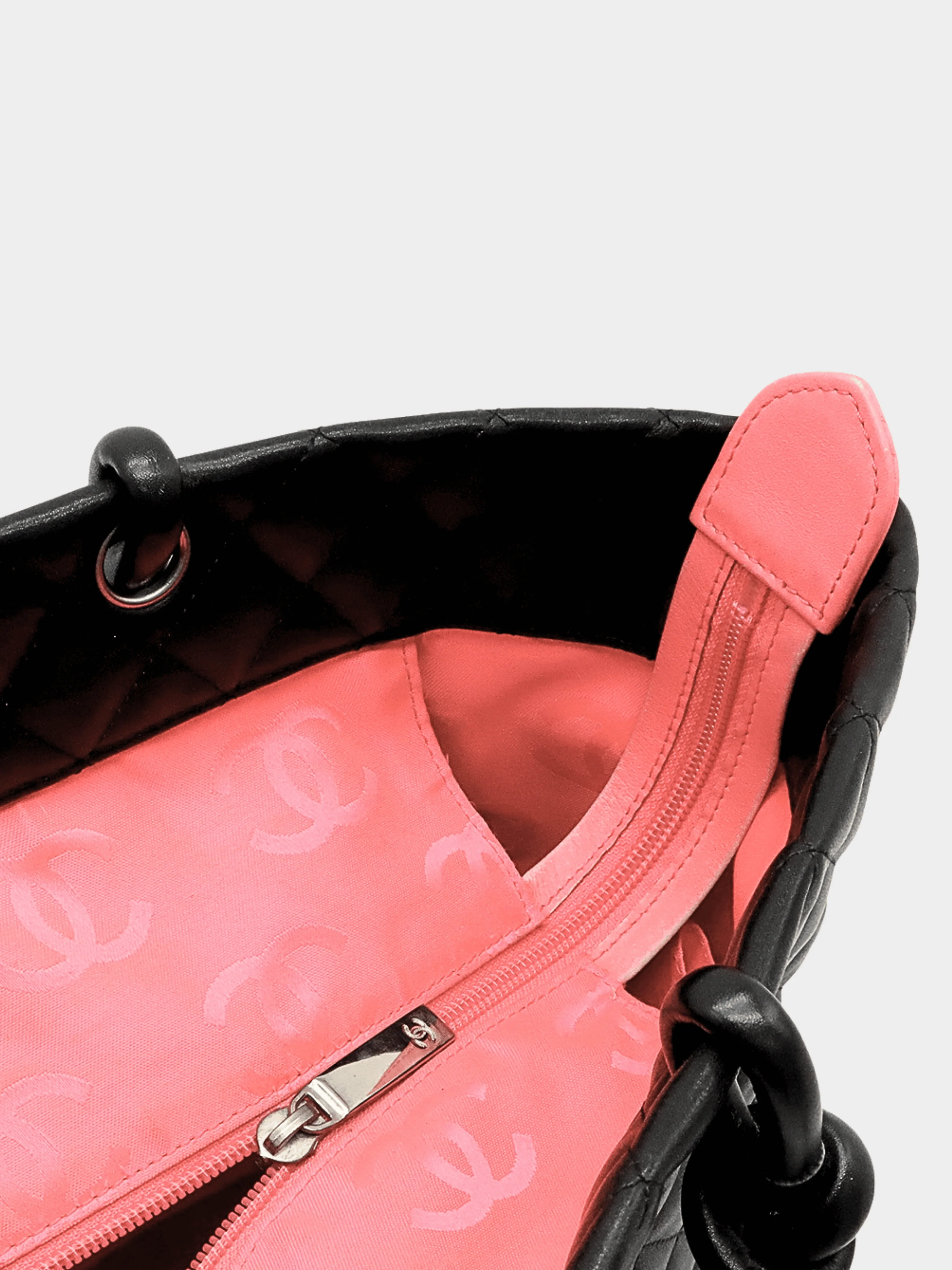 Chanel 2000s Black Cambon Logo Tote - Image 7