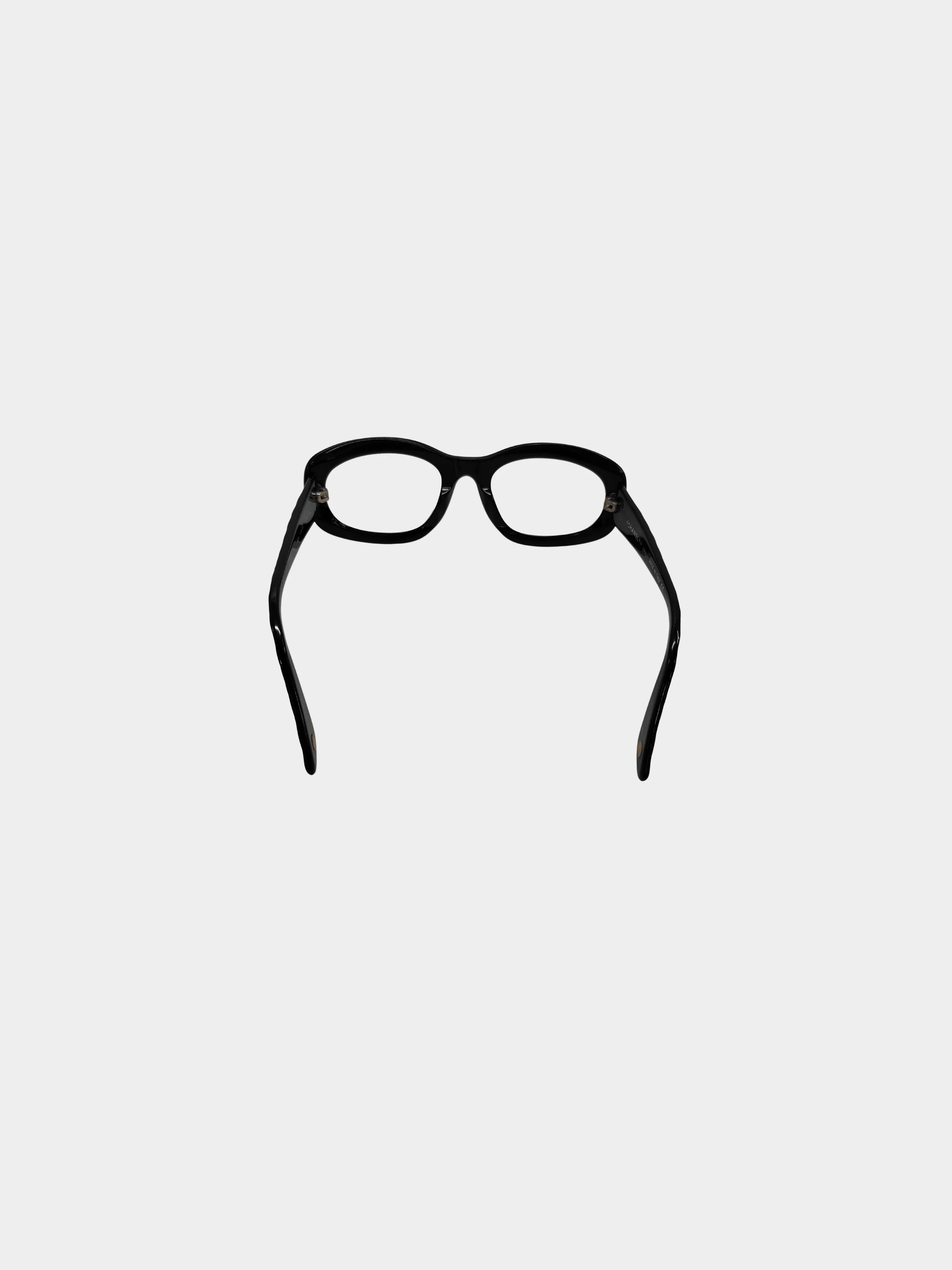Chanel 2000s Black CC Sunglasses - Image 3