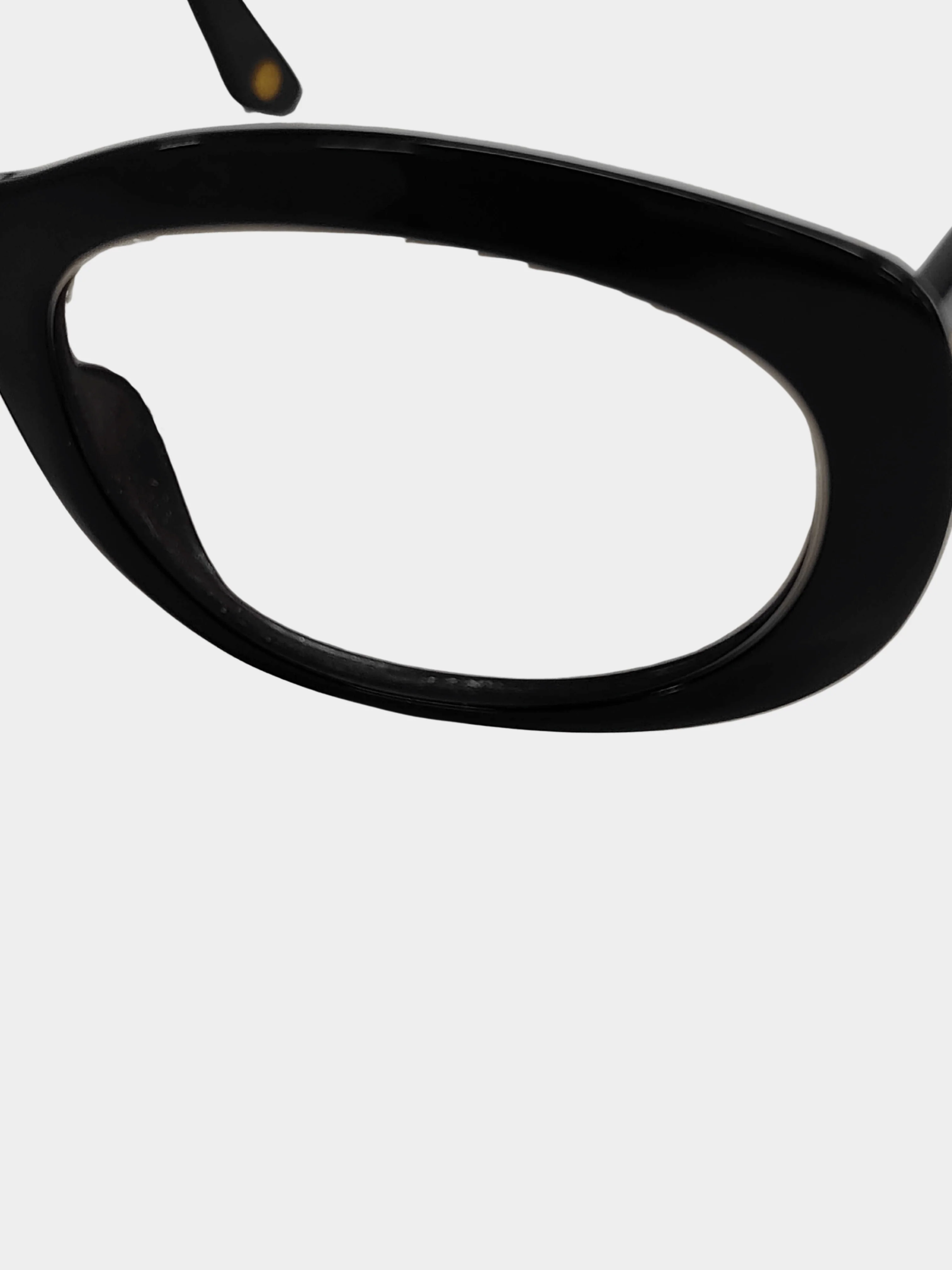 Chanel 2000s Black CC Sunglasses - Image 4