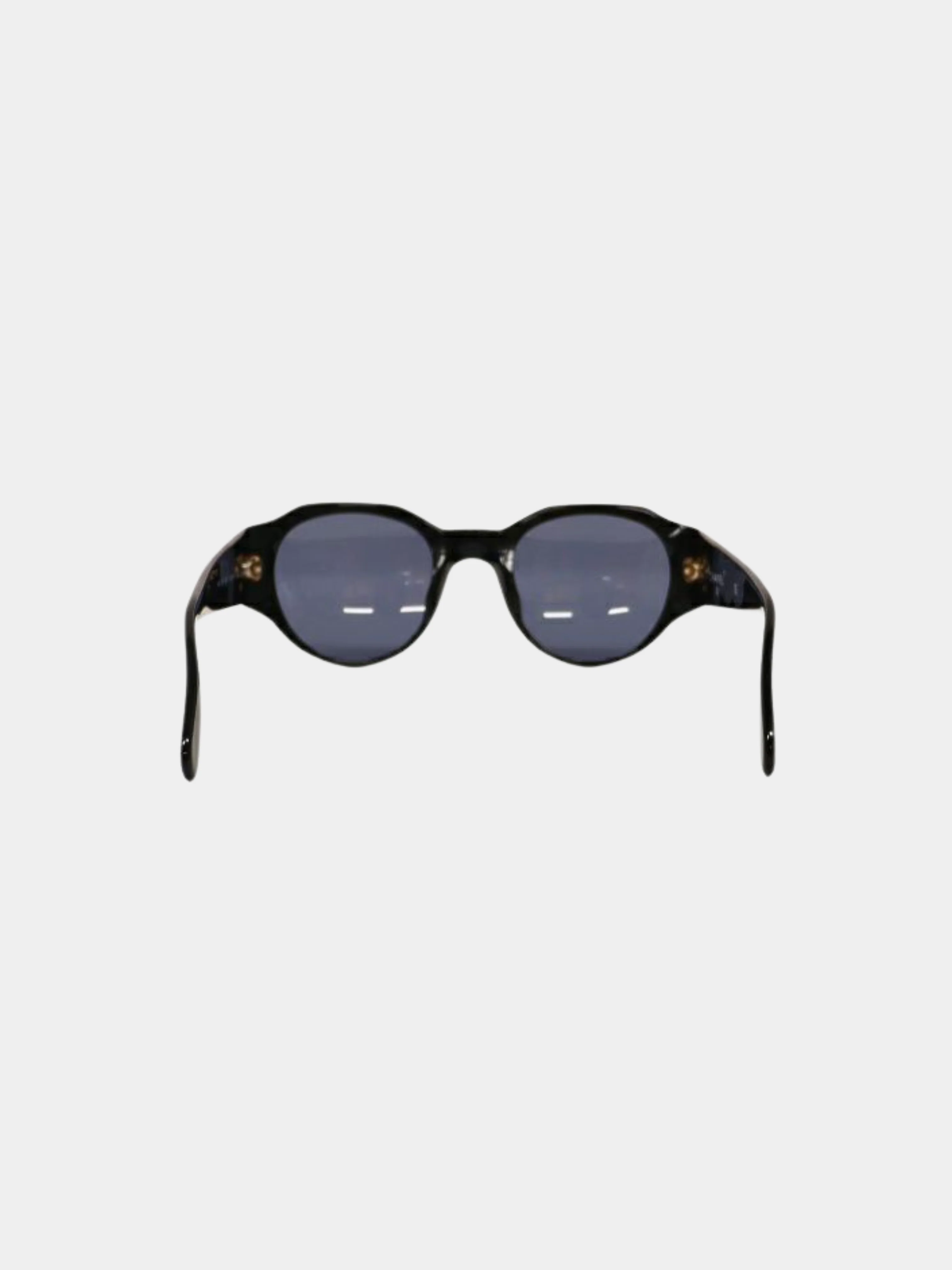 Chanel 2000s Black COCO Sunglasses - Image 2
