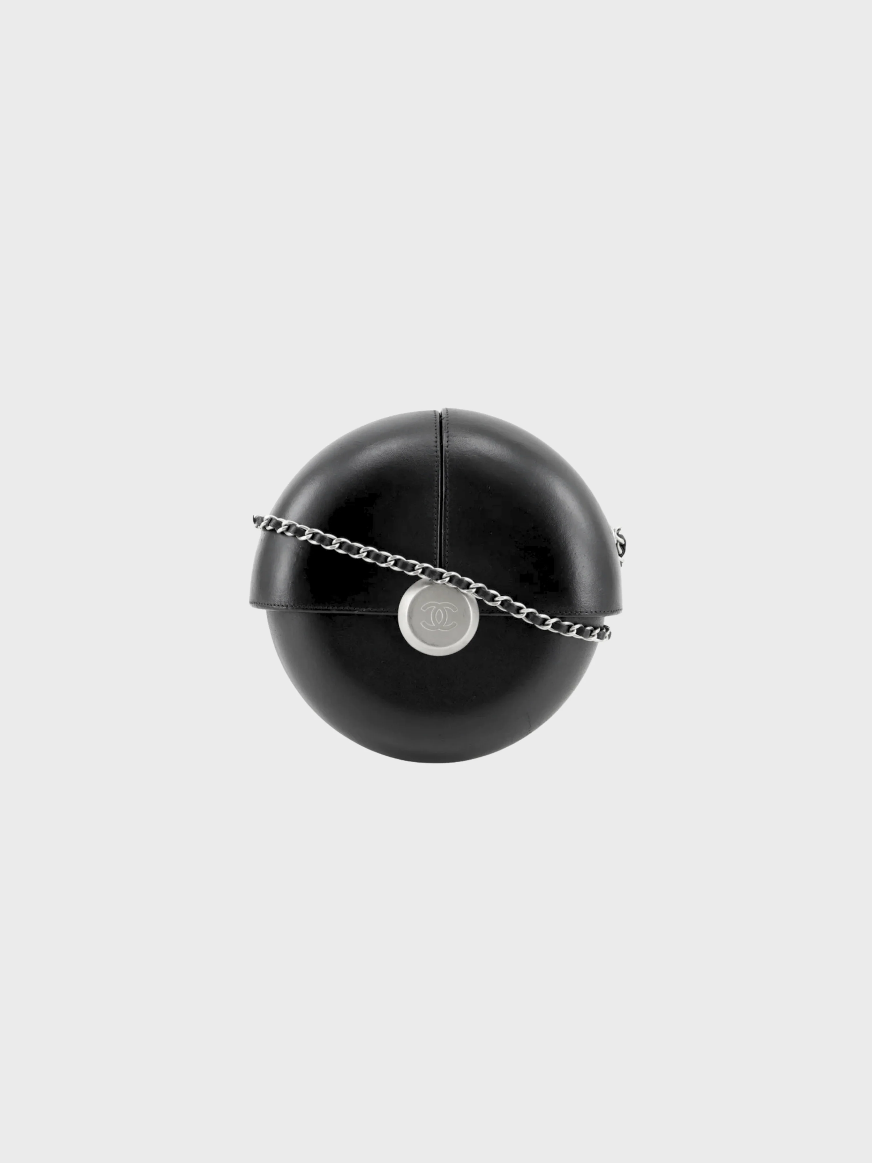 Chanel 2016 Black Leather Evening In The Air Chain Shoulder Bag