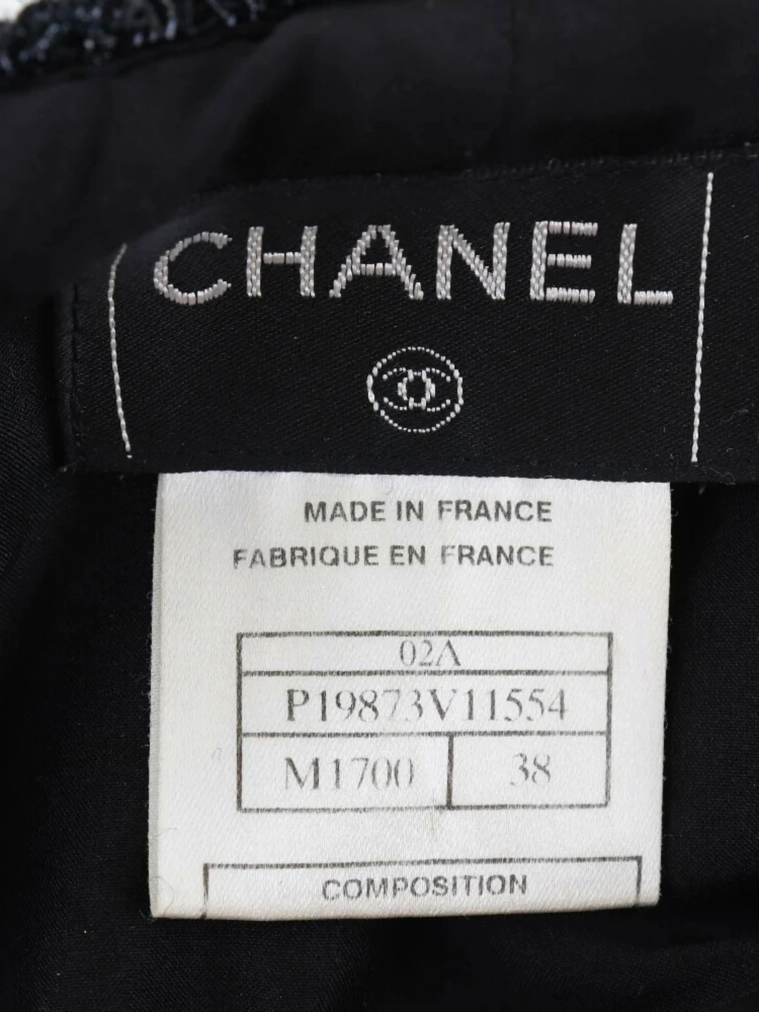 Chanel 2000s Black Tweed Flared Skirt - Image 6