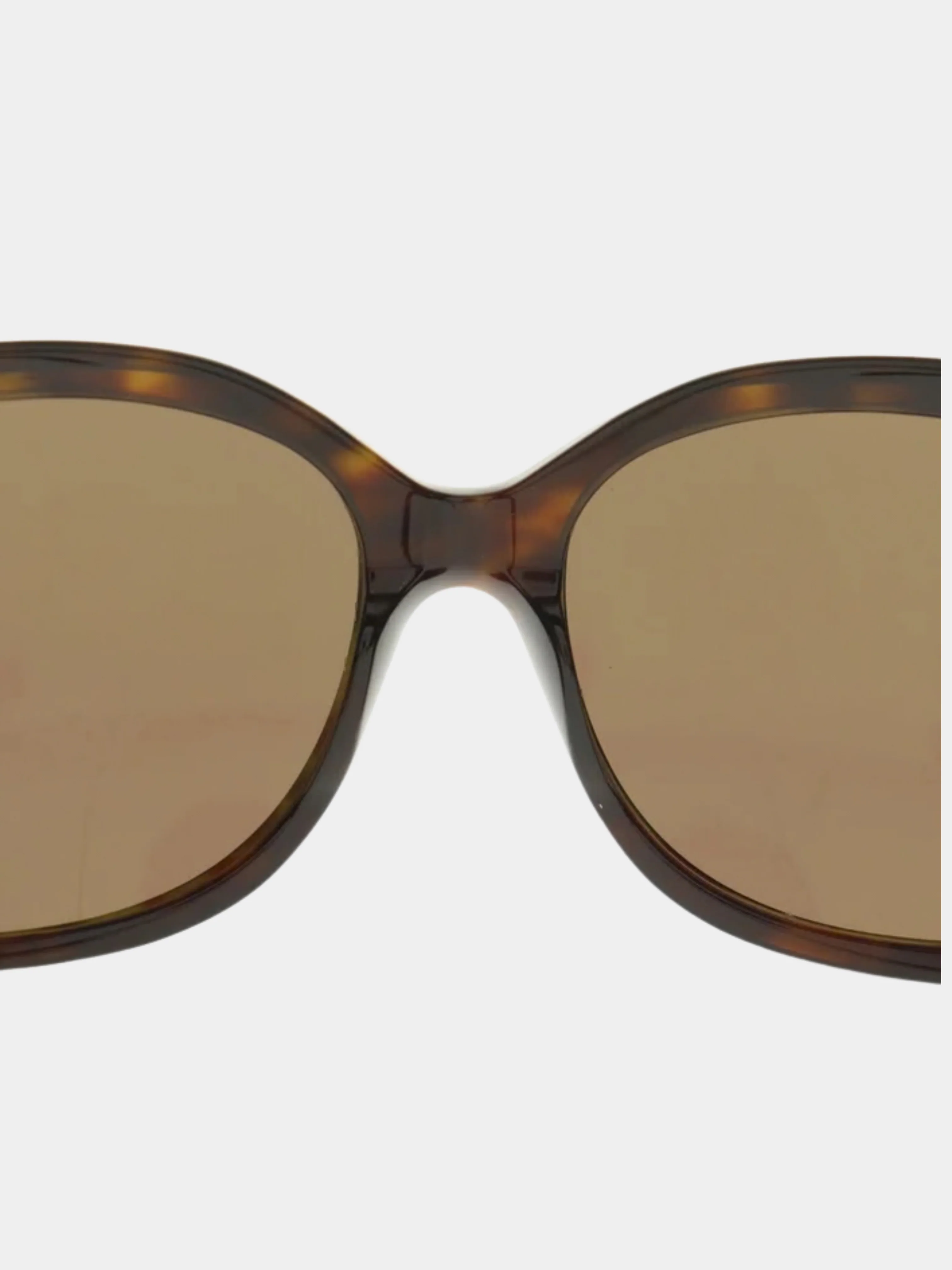 Chanel 2000s Brown Plastic Coco Mark Sunglasses - Image 3