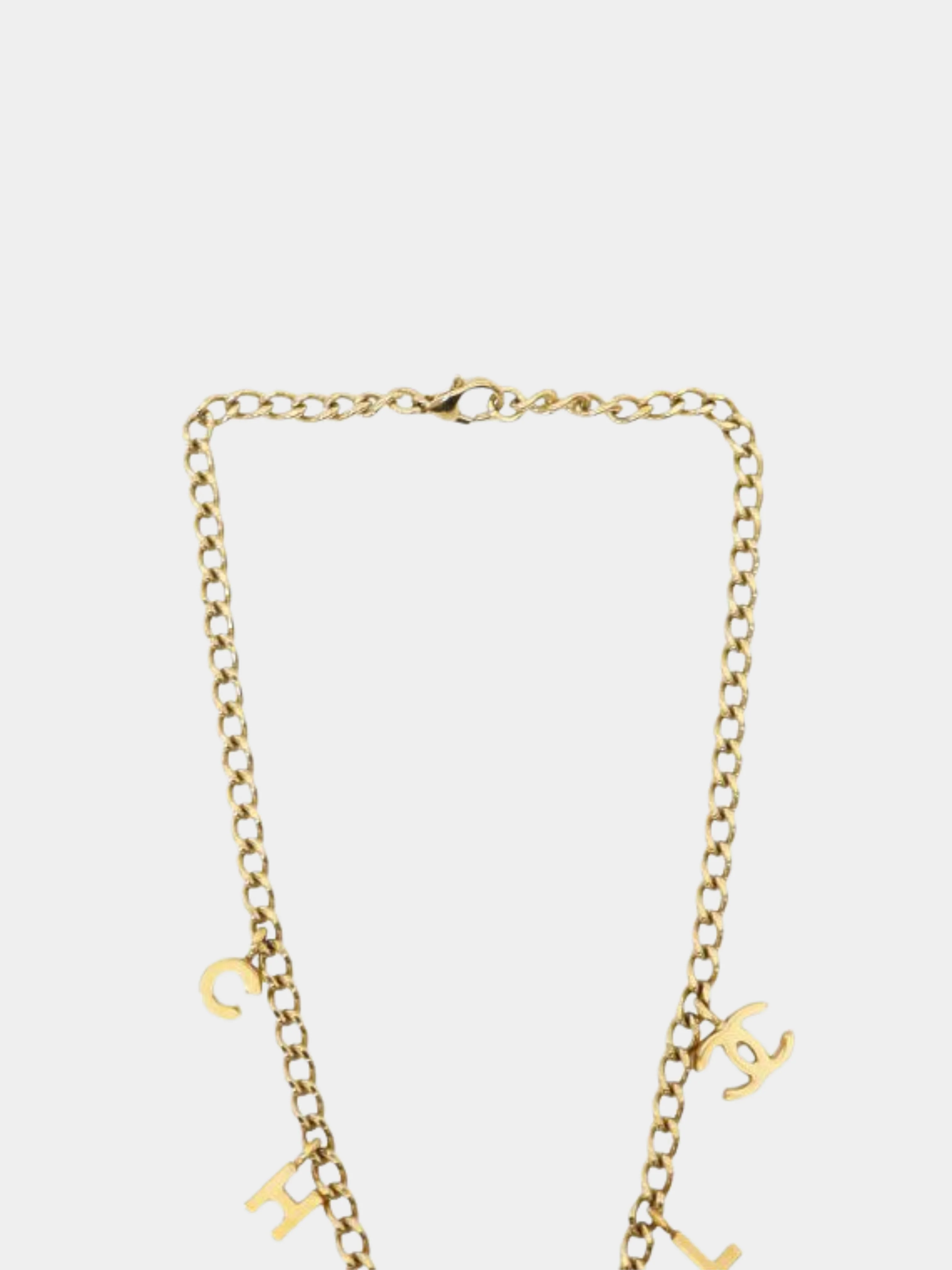 Chanel 2000s Gold COCO Pearl Chain Necklace - Image 4