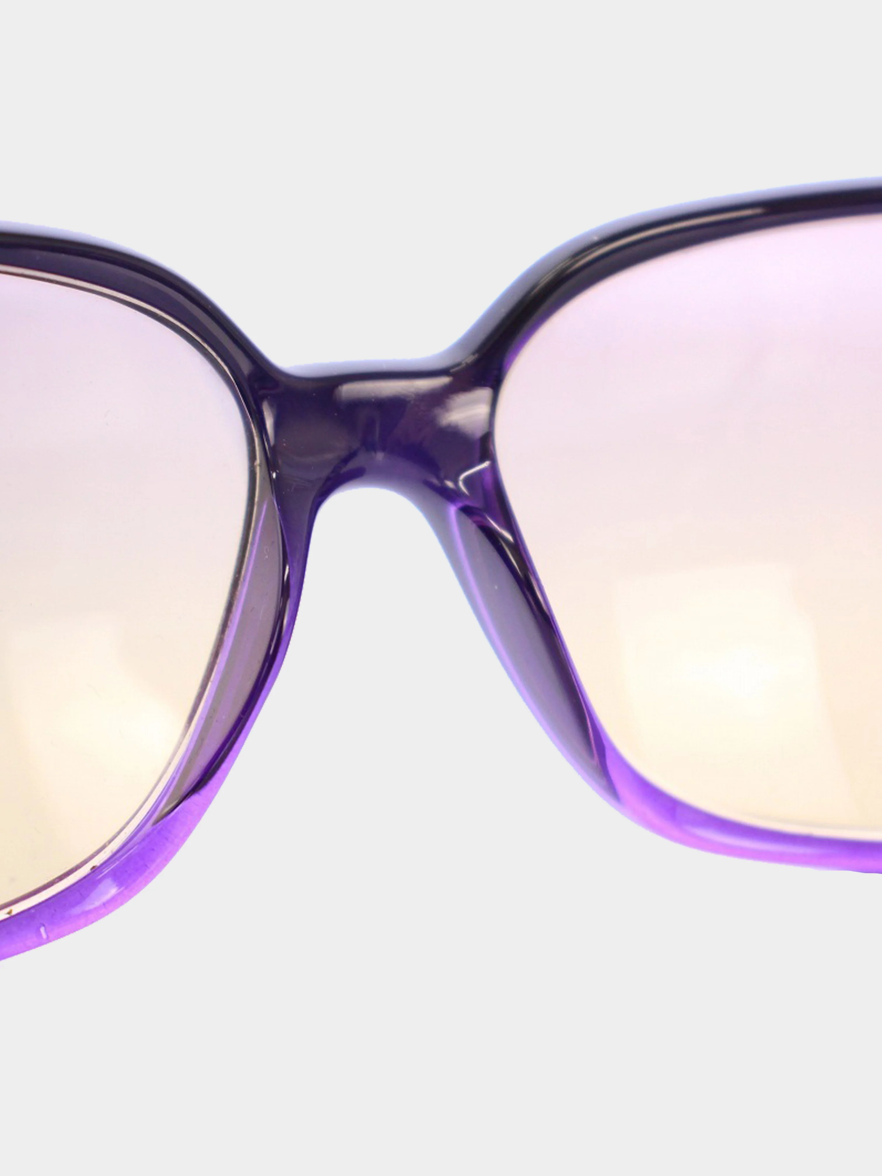 Chanel 2000s Gradient Purple CC Oversized Sunglasses - Image 6