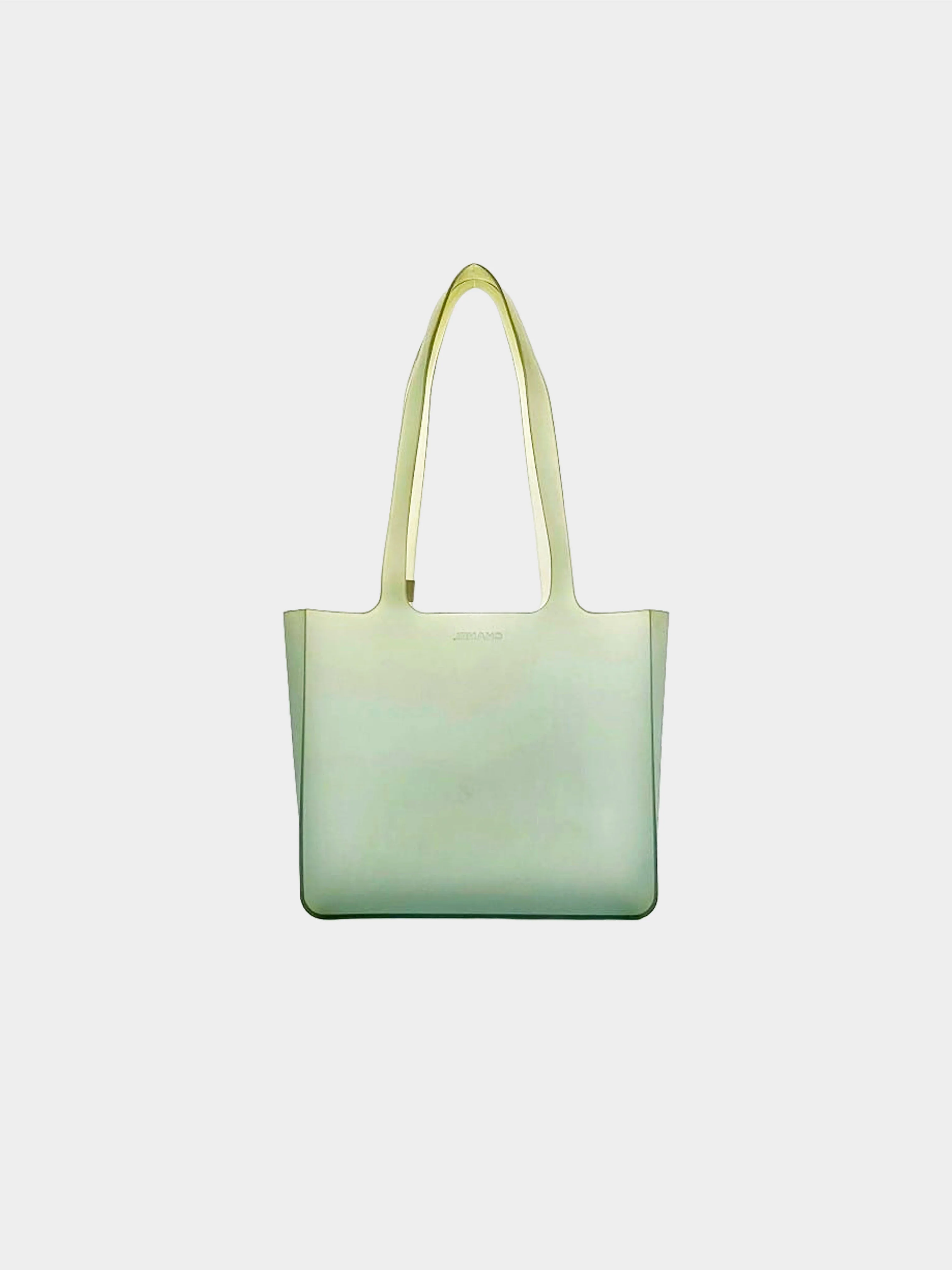 Chanel 2000s Green Jelly Rubber Tote - Image 2