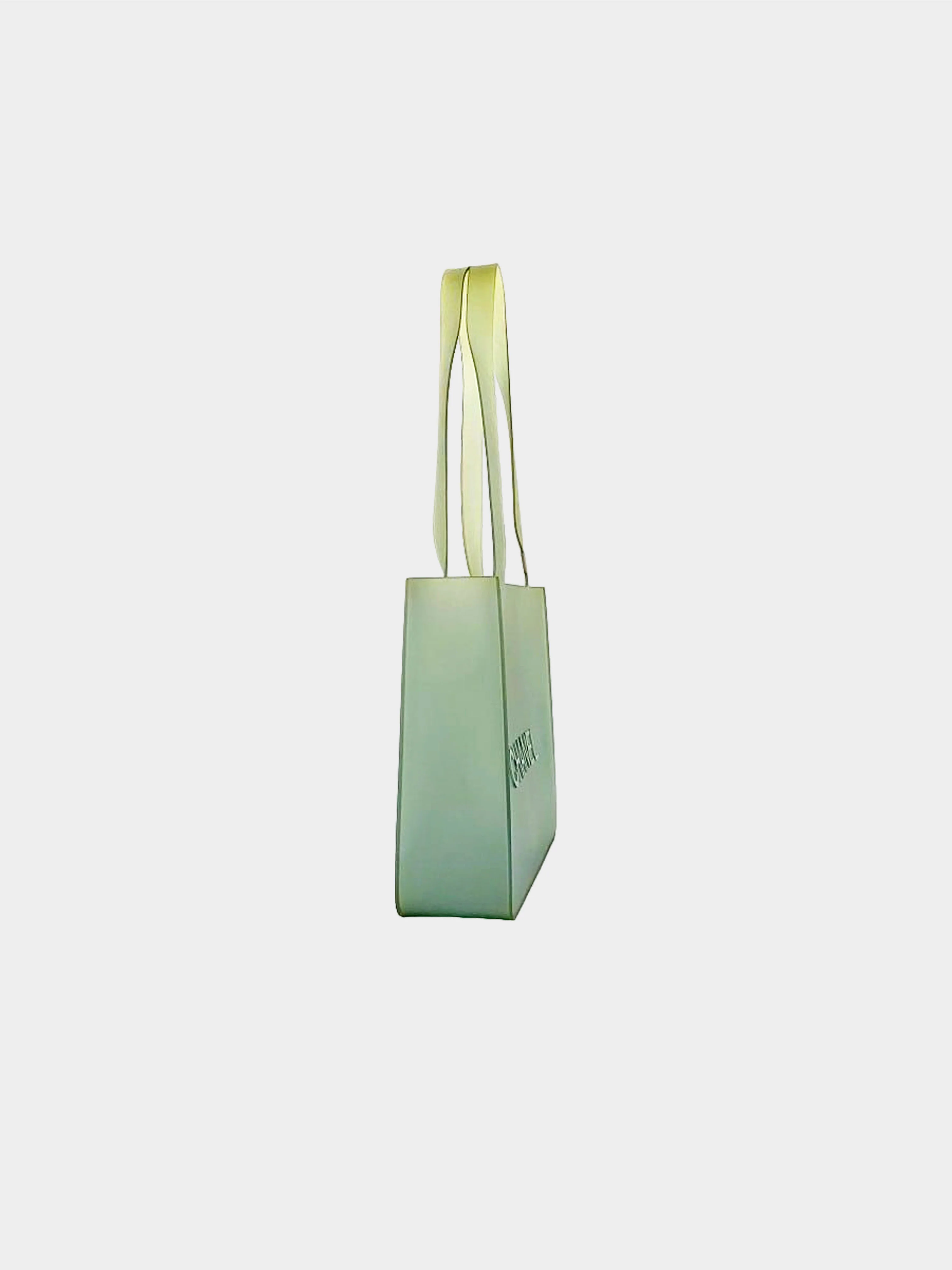 Chanel 2000s Green Jelly Rubber Tote - Image 3