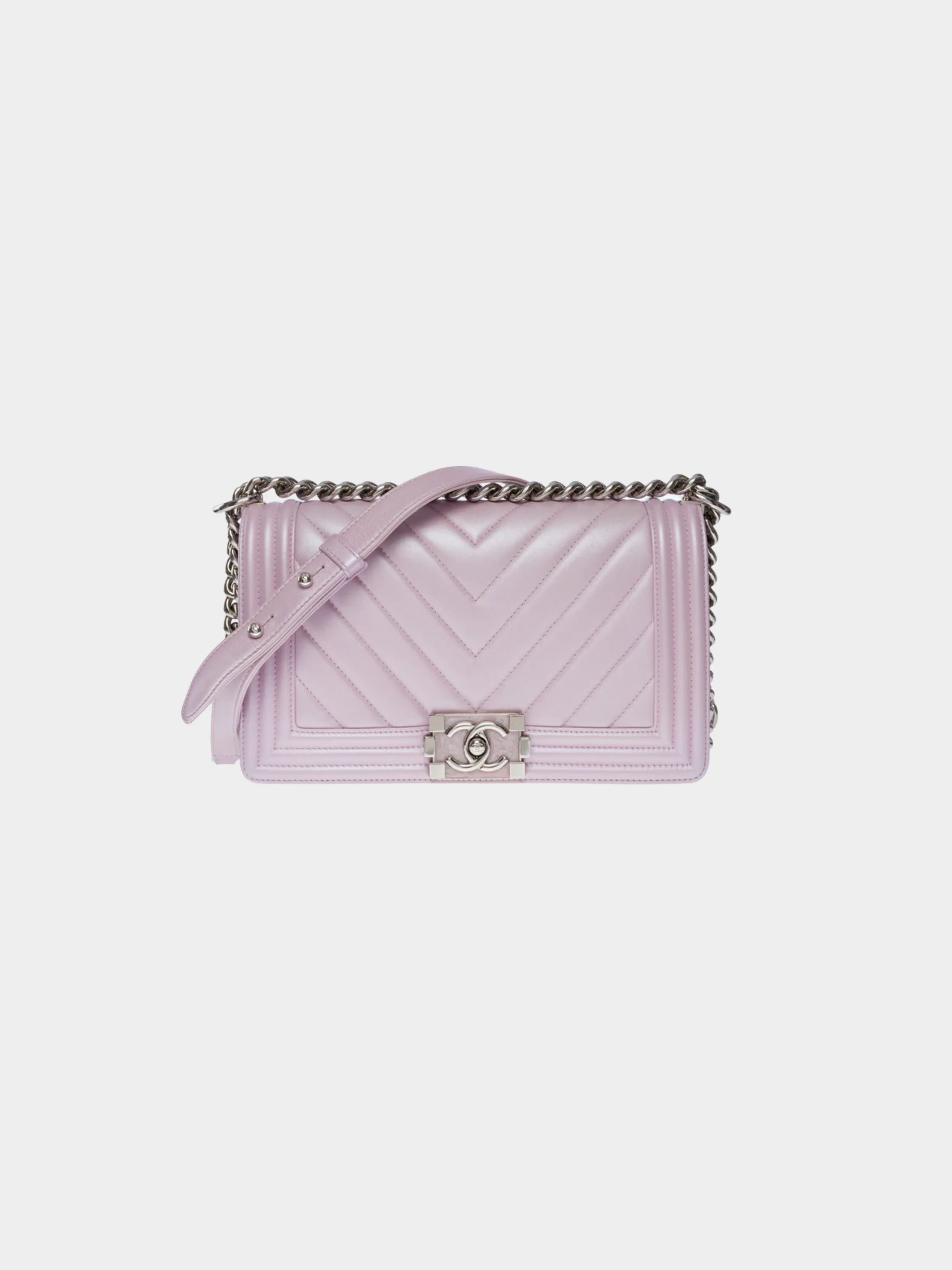 Chanel 2000s Light Purple Boy Bag
