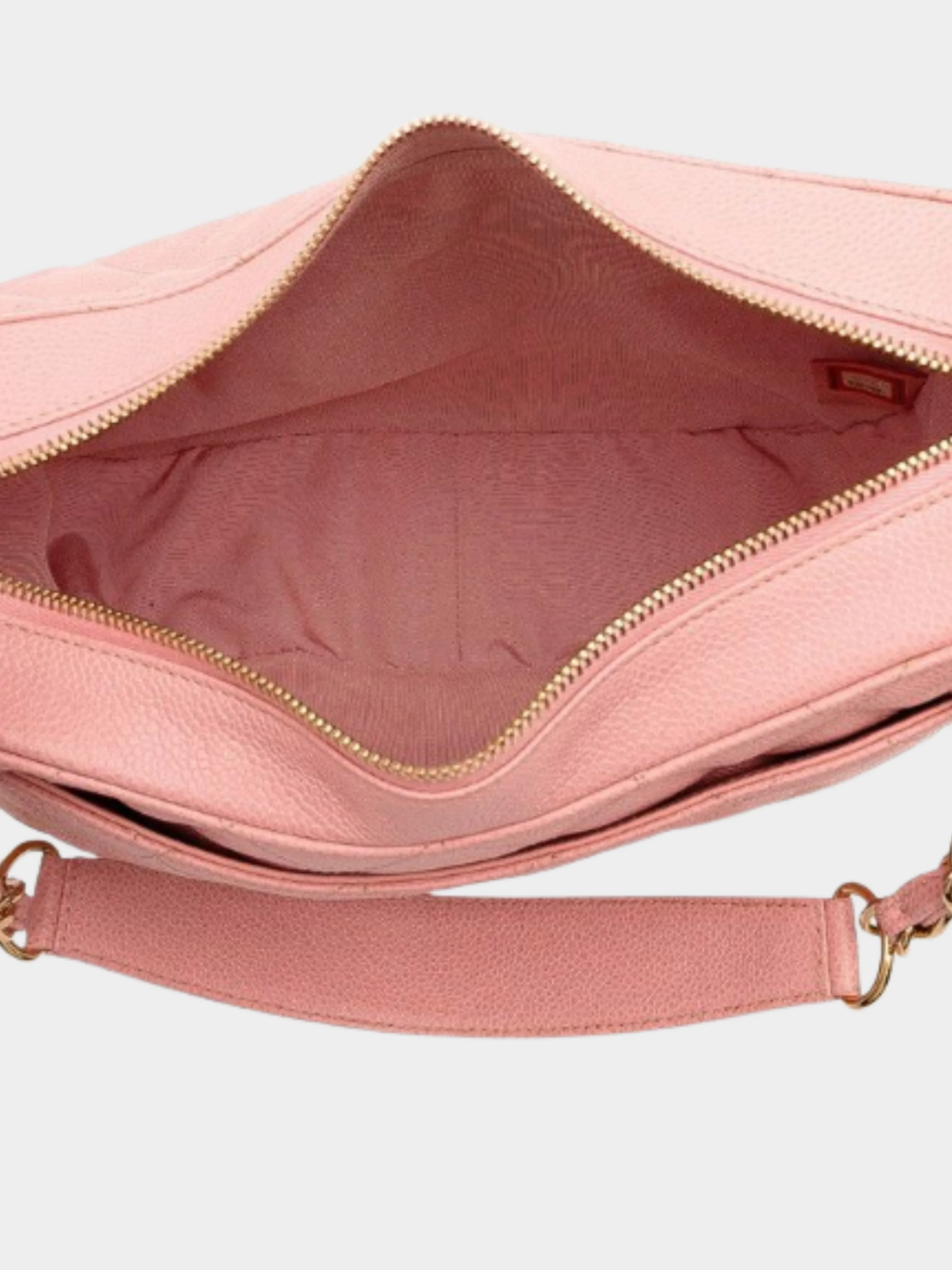 Chanel 2000s Pink Quilted Caviar Leather Timeless Shoulder Bag - Image 4