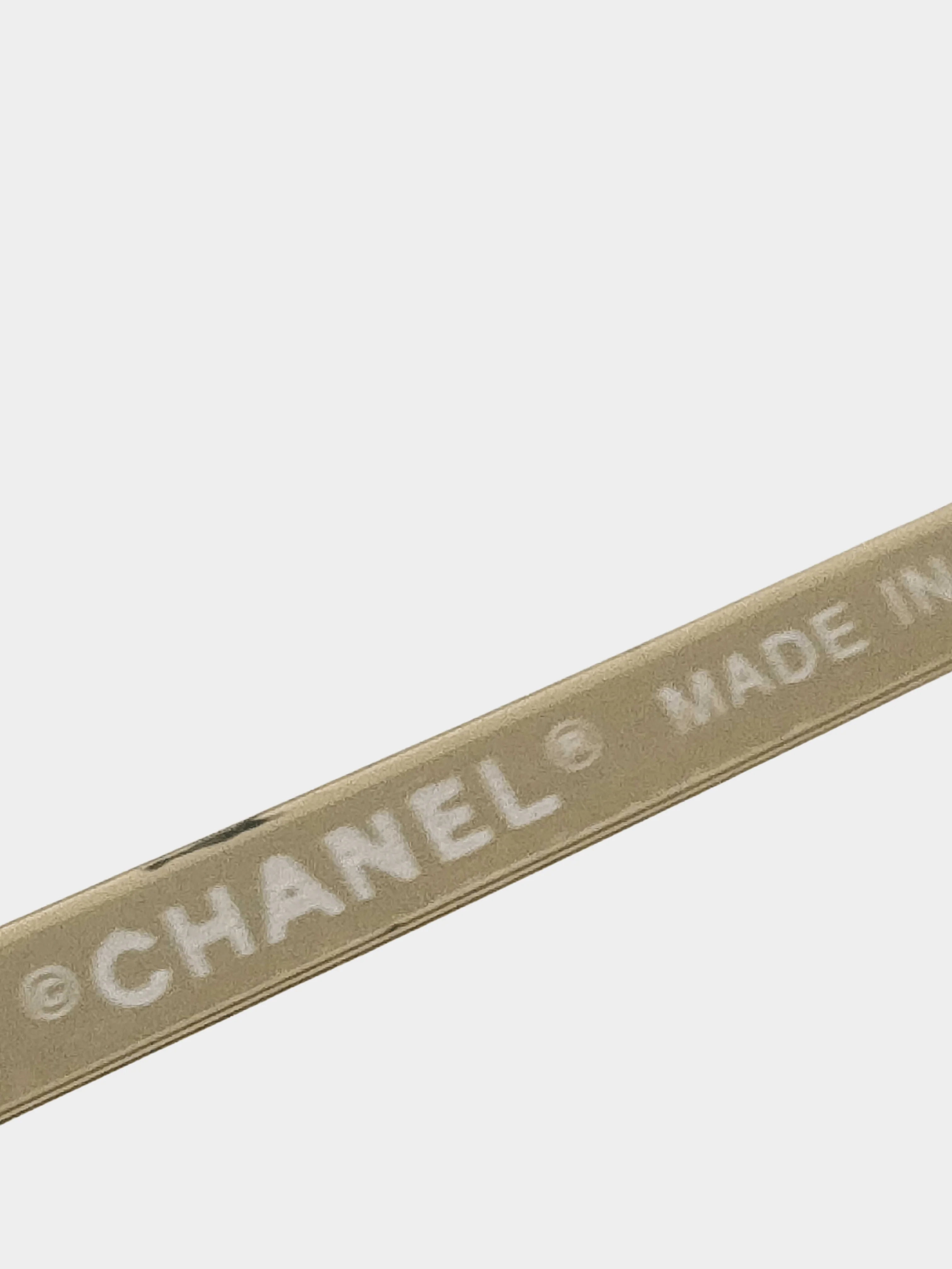 Chanel 2000s Pink Rimless CC 4003 Oval Sunglasses - Image 6