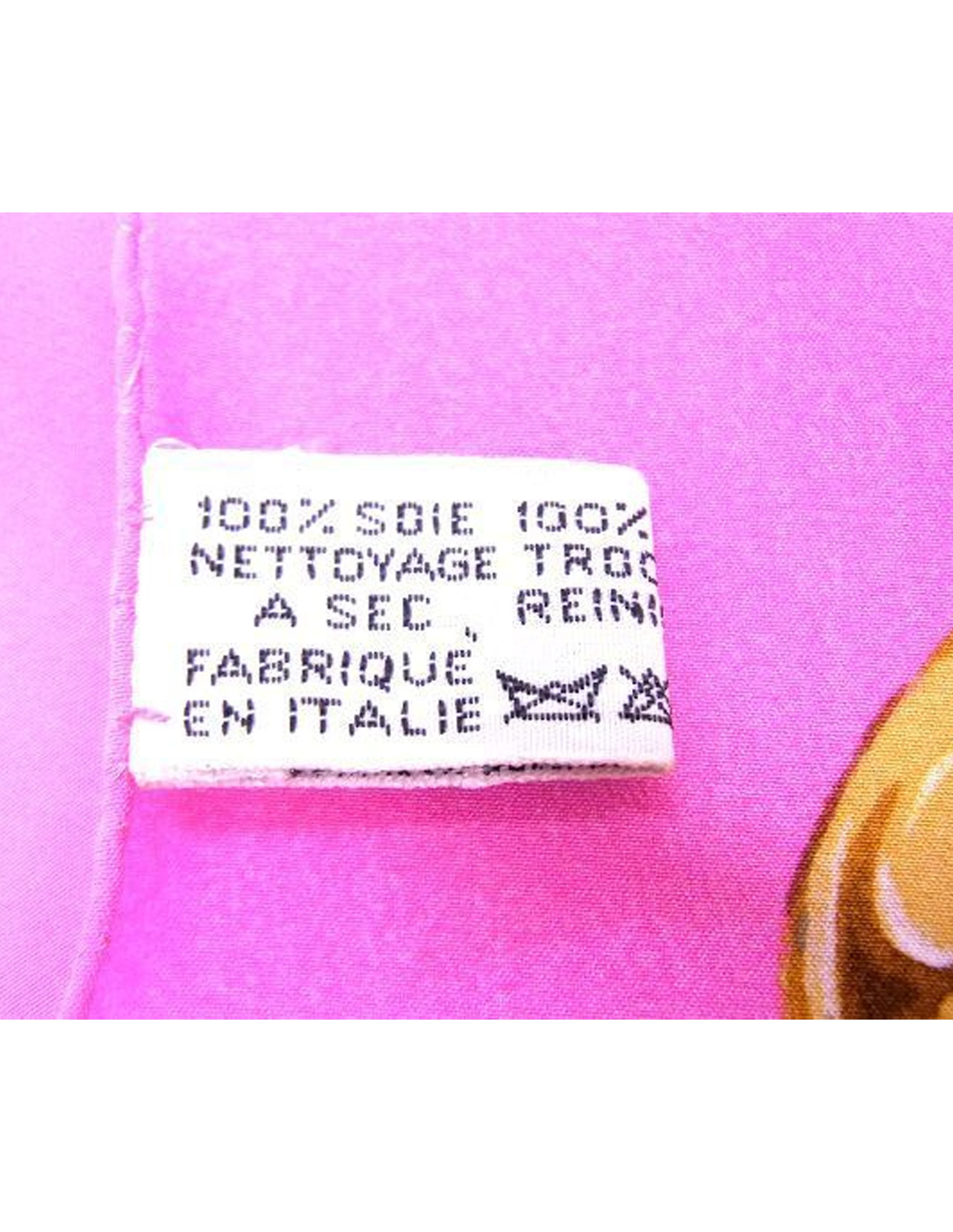 Chanel 2000s Pink Silk Floral CC Scarf - Image 2