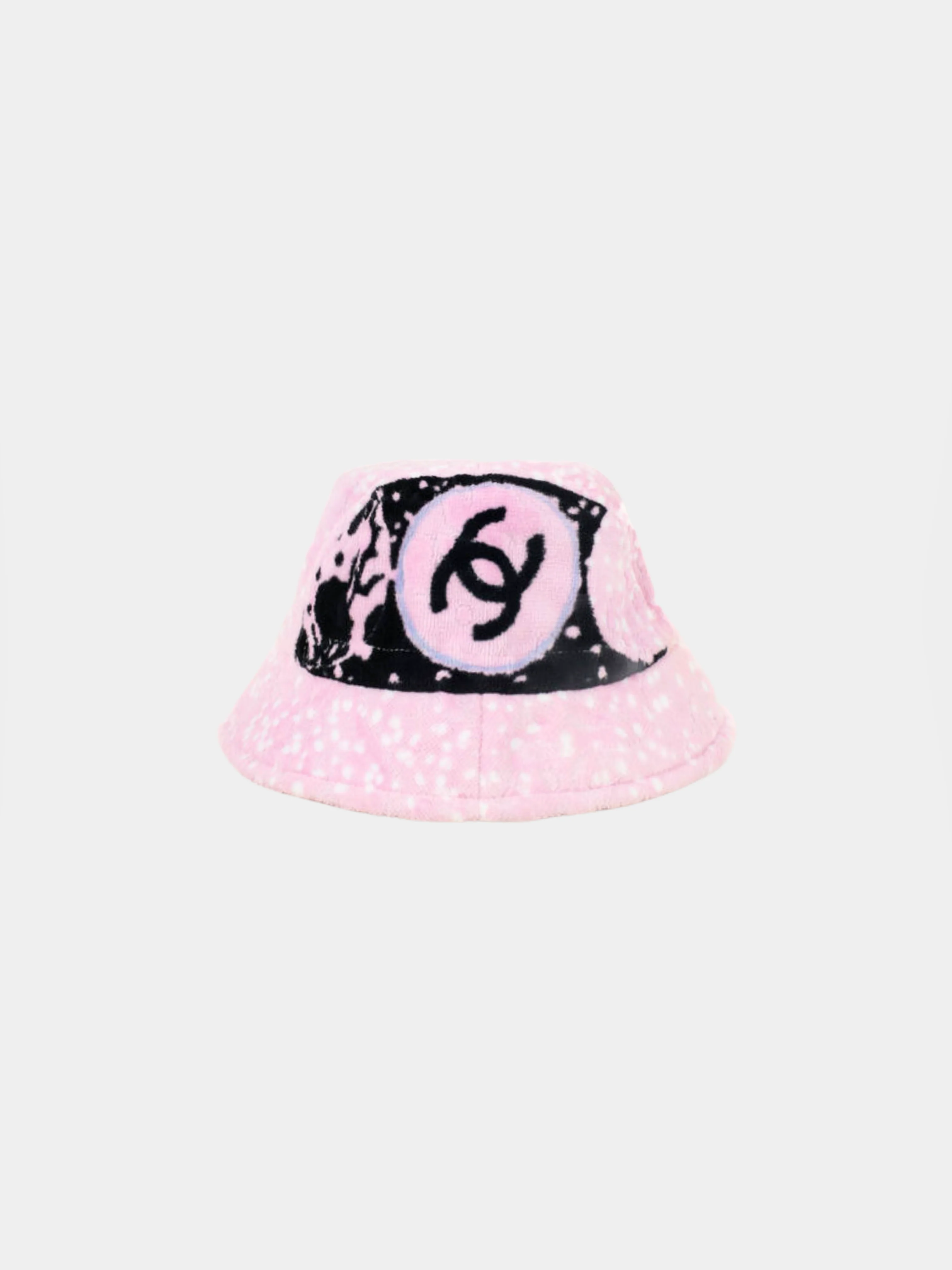 Chanel 2000s Pink Terrycloth Bucket Hat