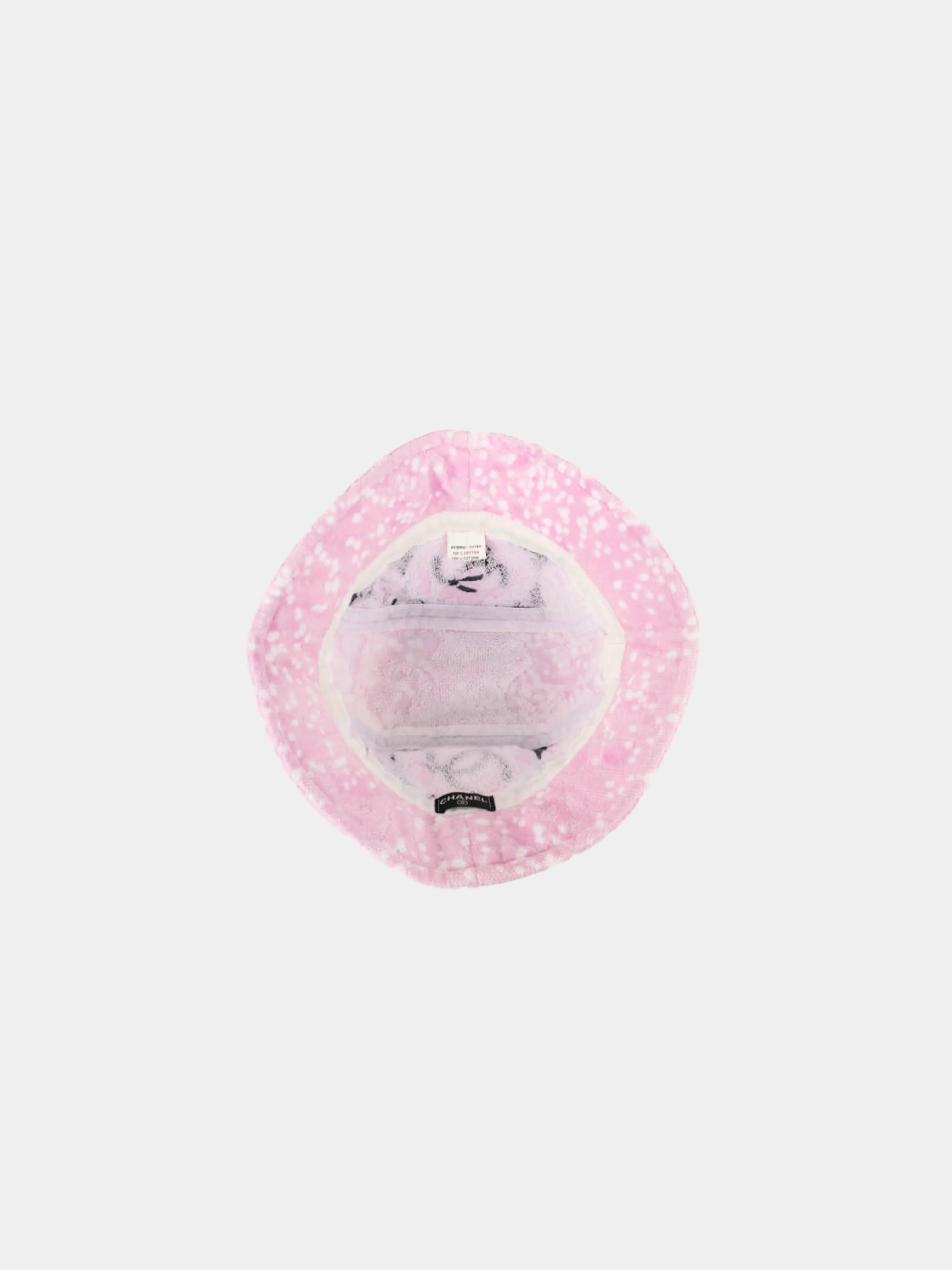 Chanel 2000s Pink Terrycloth Bucket Hat - Image 3