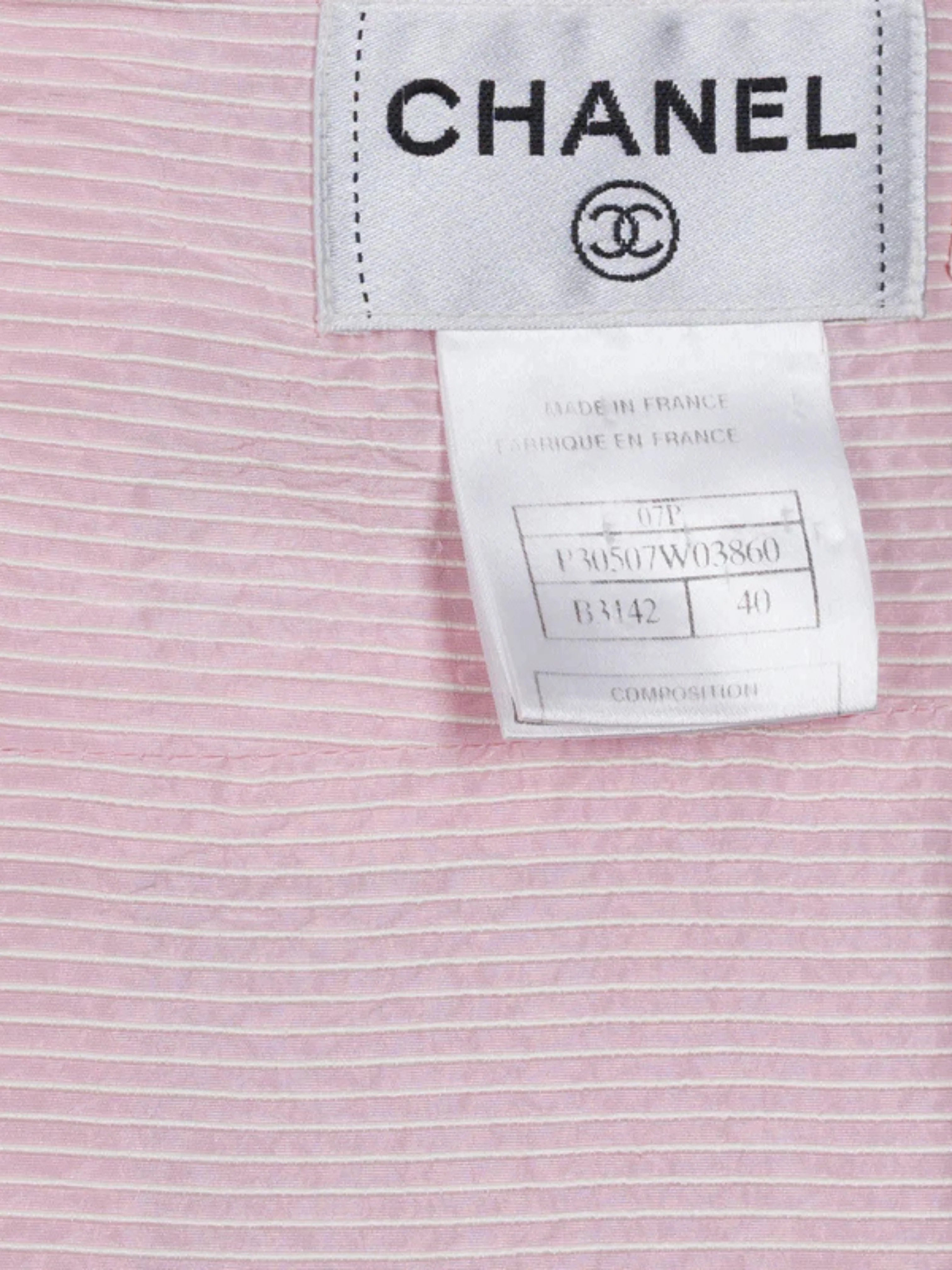 Chanel 2000s Pink Tweed Dress Jacket Set - Image 5