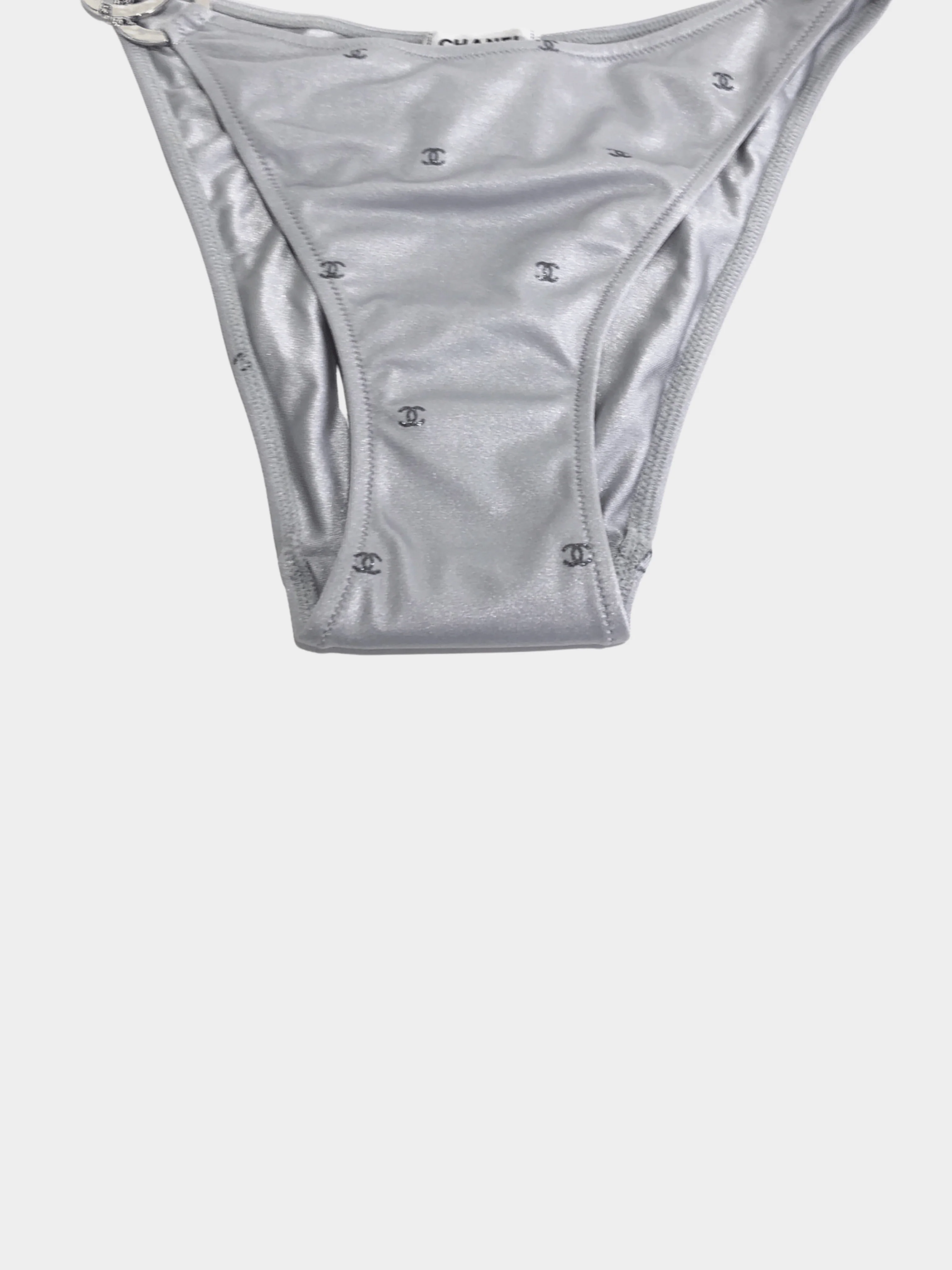 Chanel 2020s Silver CC Bikini Bottom - Image 2