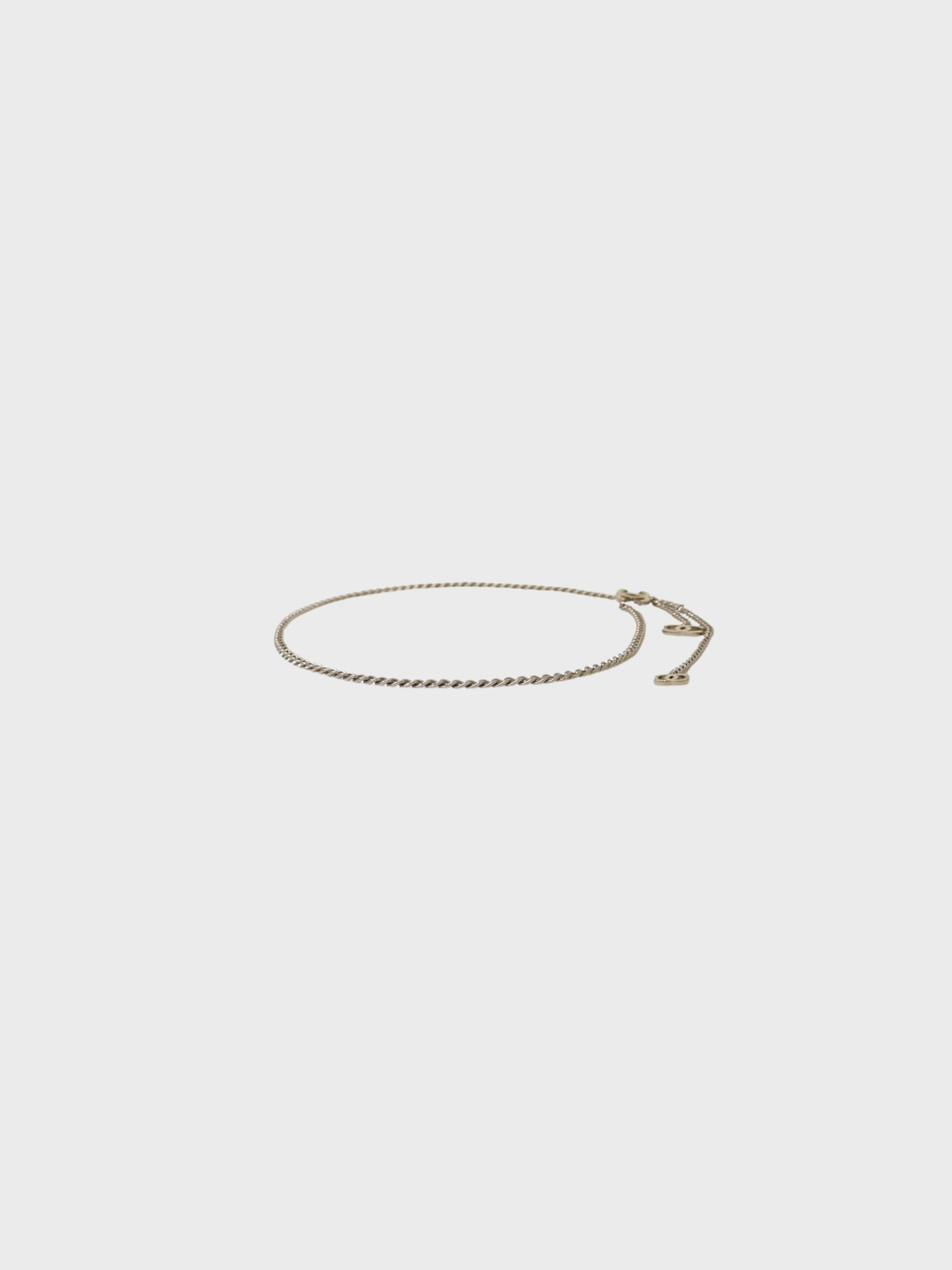 Chanel 2000s Silver Ivory Plated Metal Coco Chain Belt - Image 3