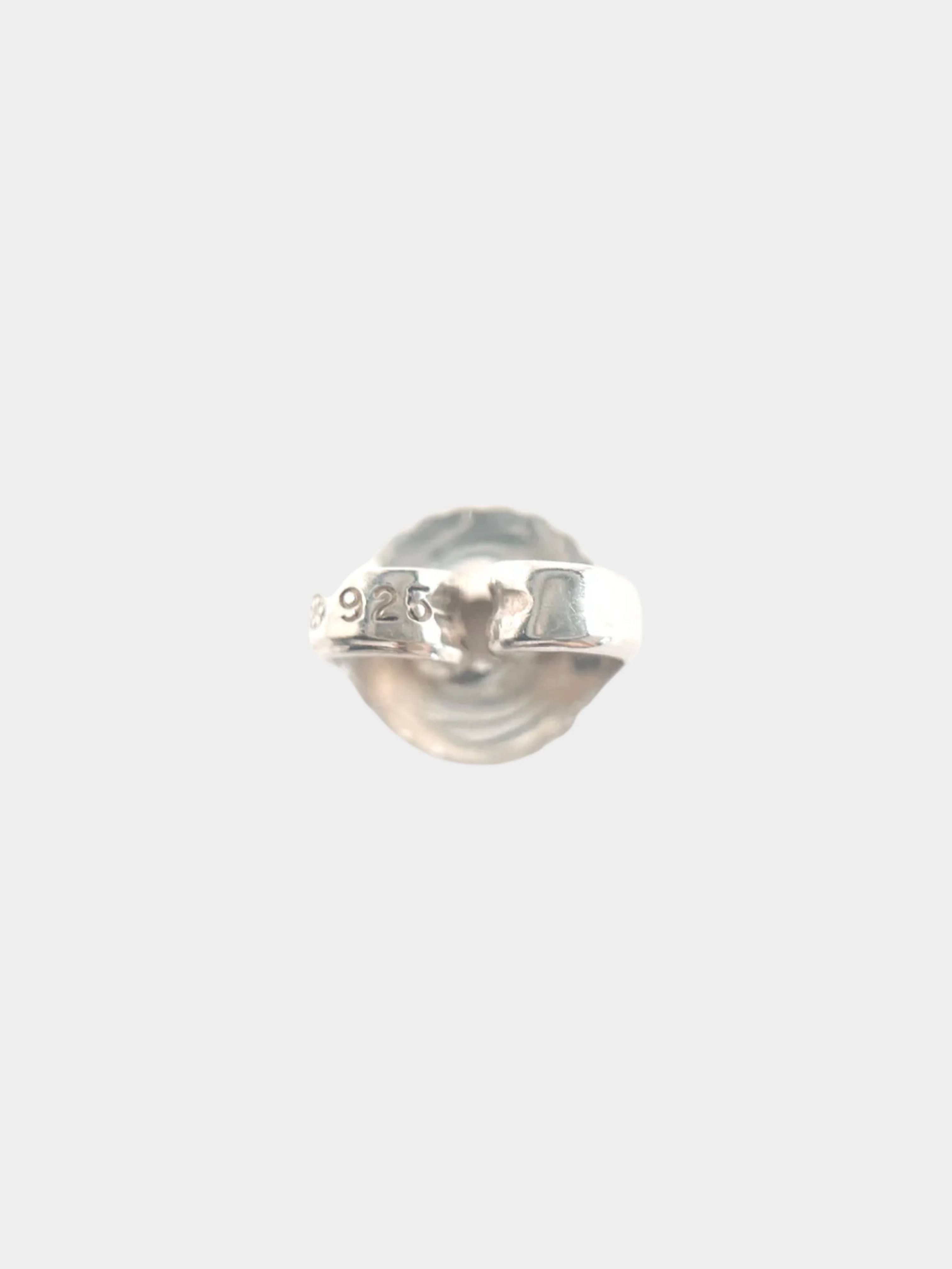 Chanel 2000s Silver Oval Drop Earrings - Image 4
