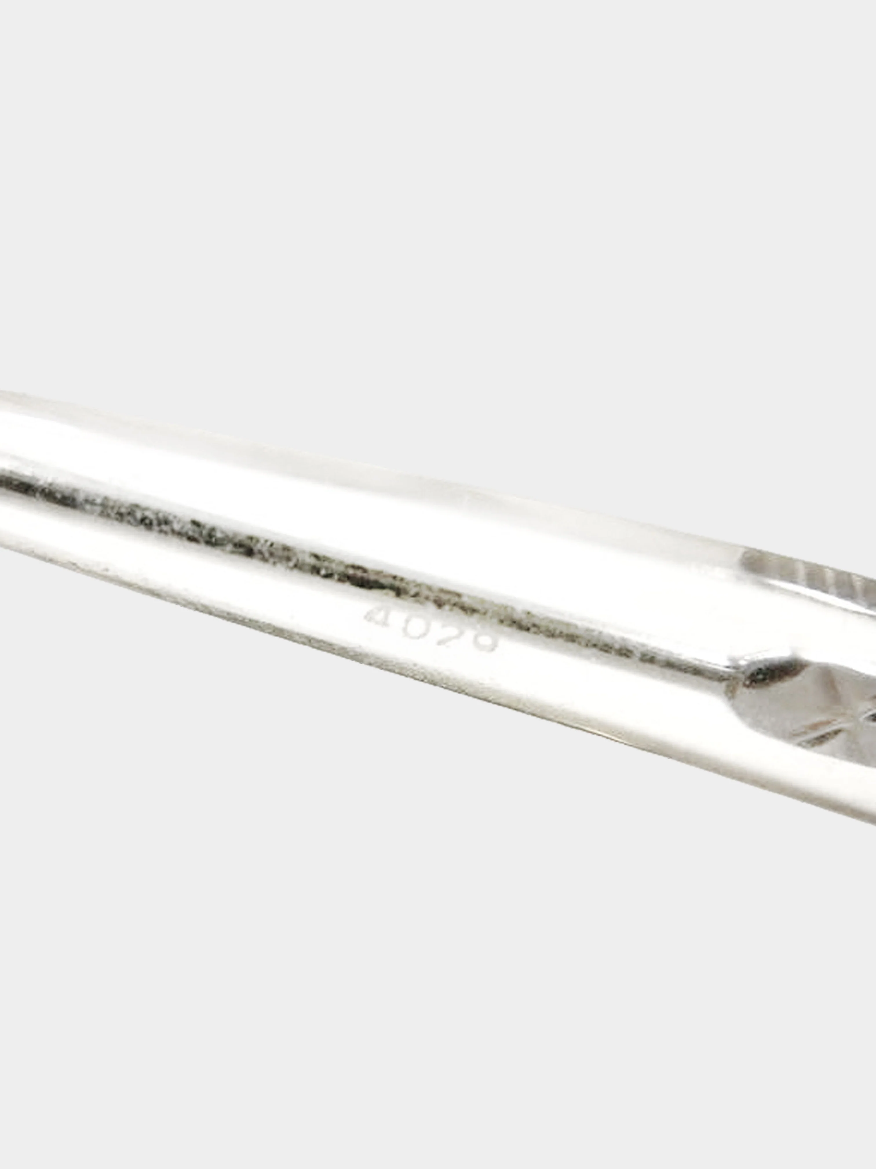 Chanel 2000s Silver Rimless Mono Lens Sunglasses - Image 5