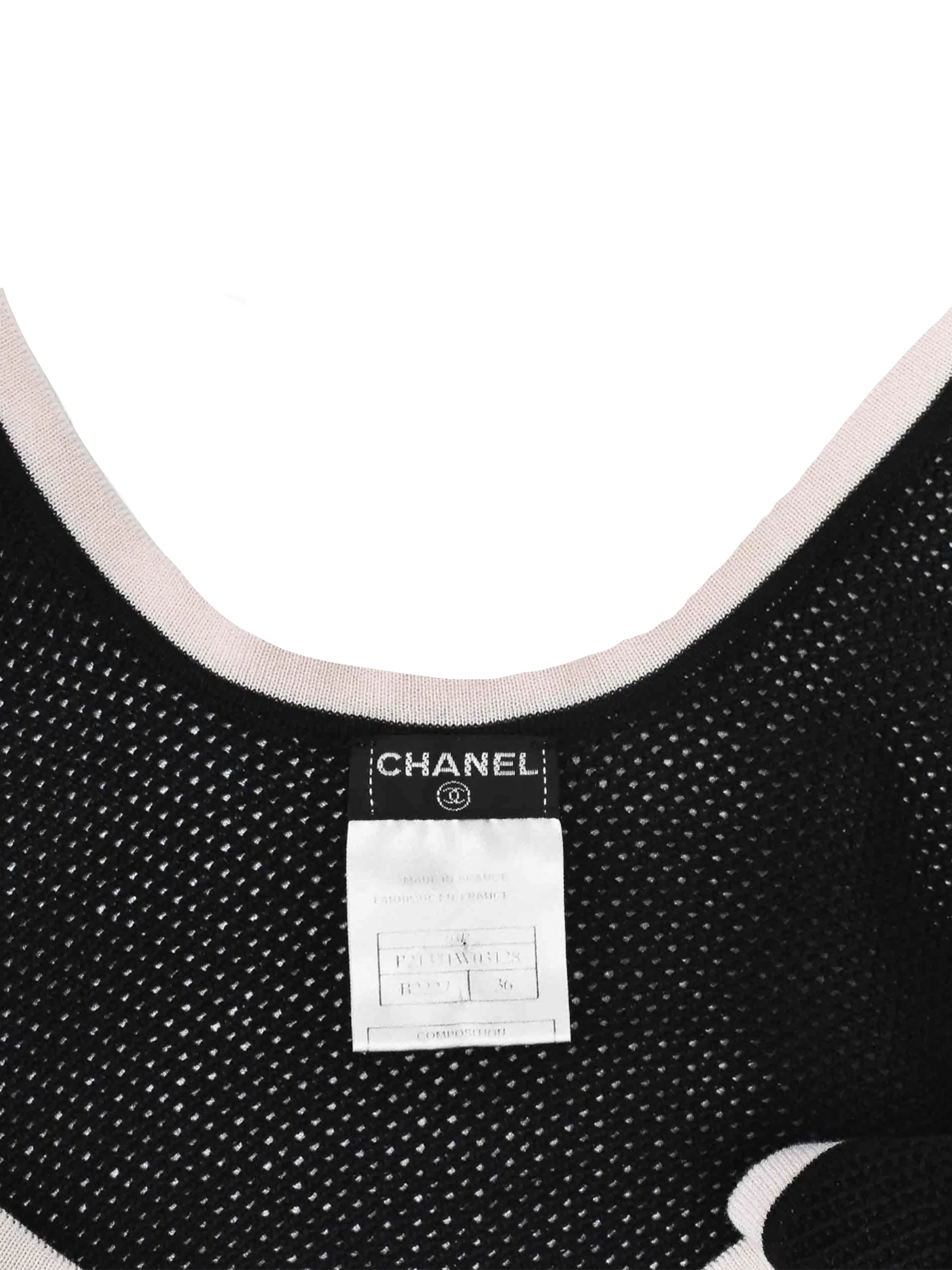 Chanel 2000s Sport Pink and Black Mesh Tank Top - Image 3