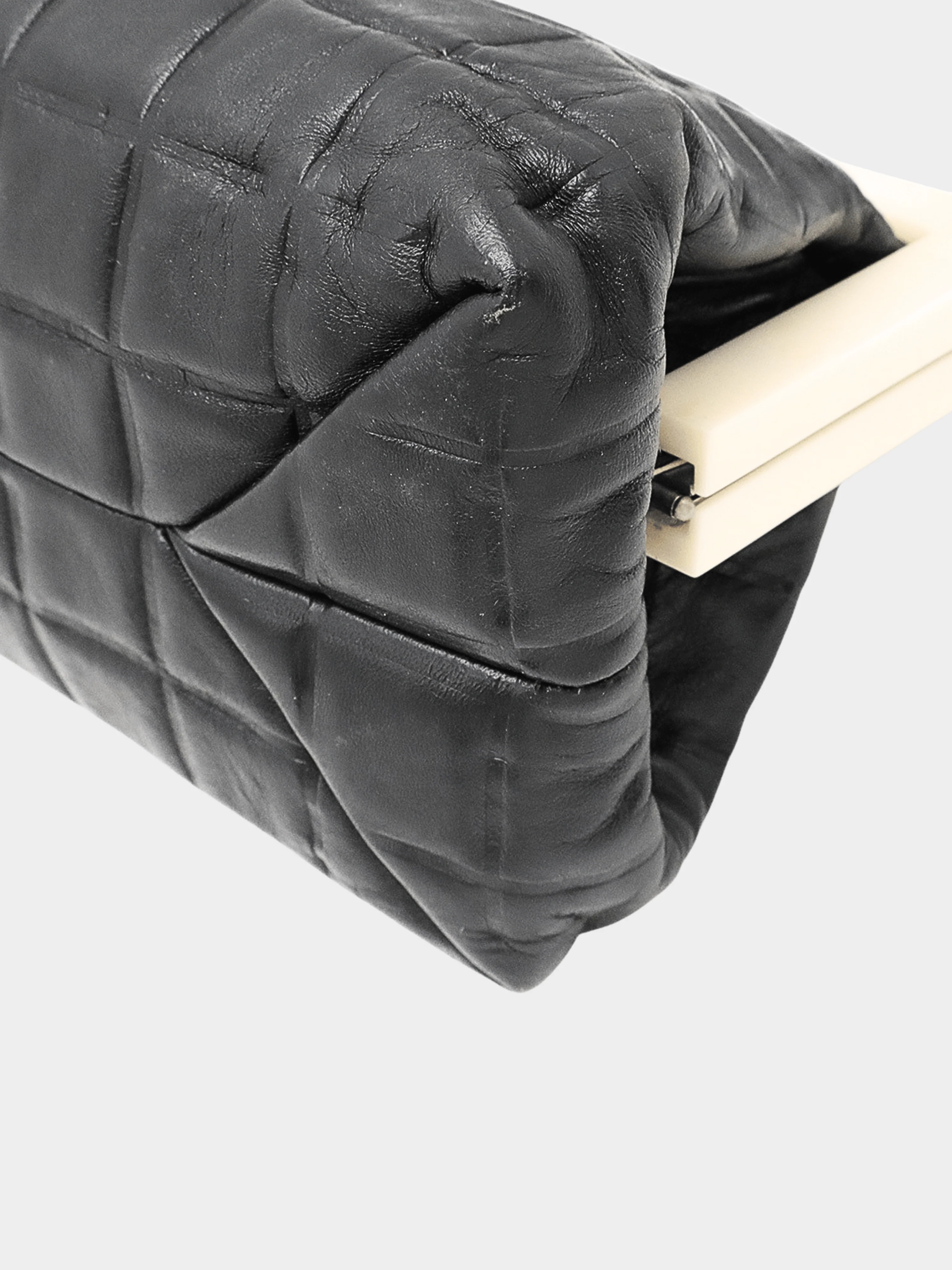 Chanel 2001-2002 Black Lambskin Chocobar Handbag - Image 3