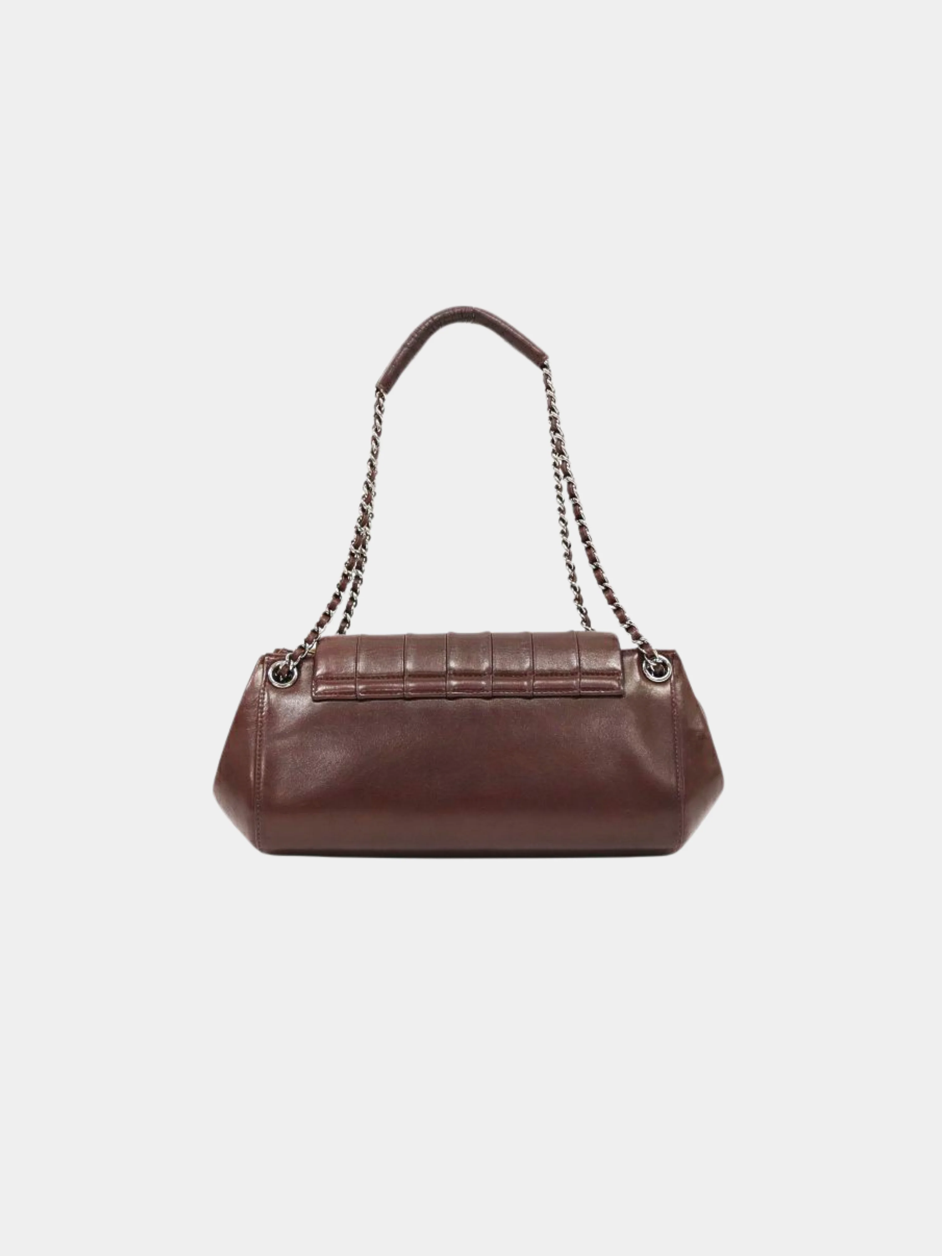 Chanel 2001 Brown Mademoiselle Chain Shoulder Bag - Image 2