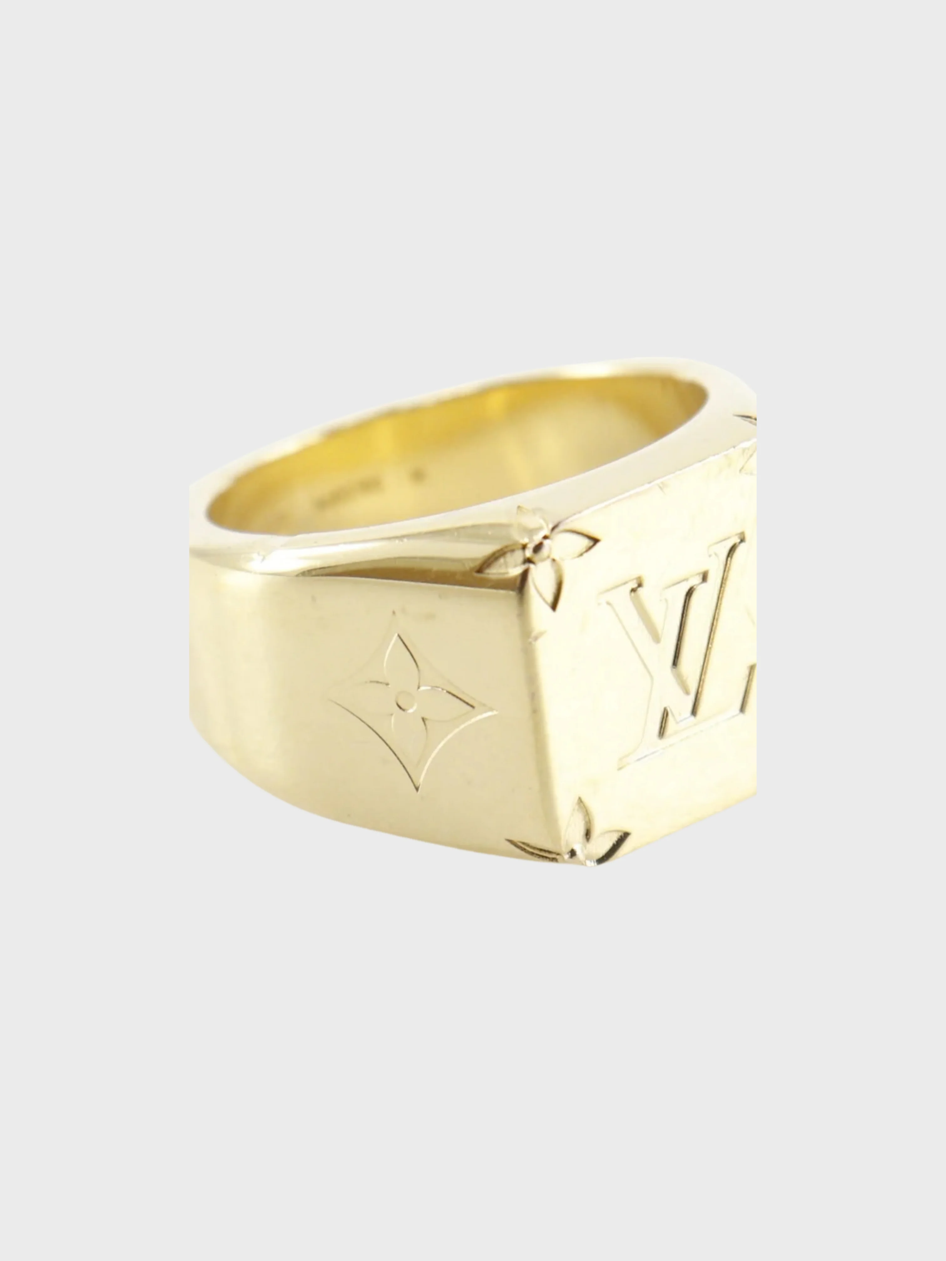 Chanel 2001 Gold Plated Metal COCO Bambi Ring - Image 6