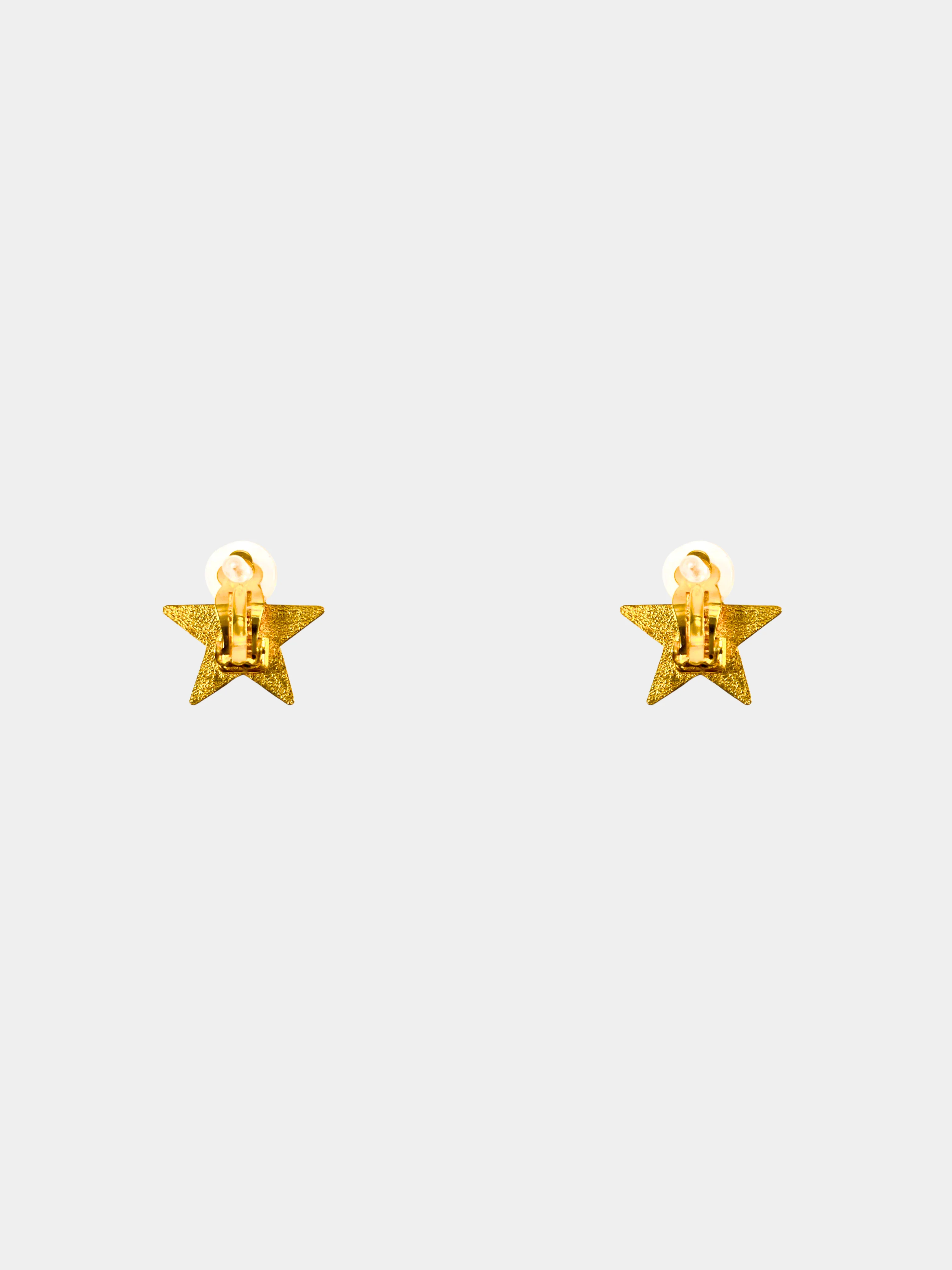 Chanel 2001 Gold Star Clip-on Earrings - Image 2