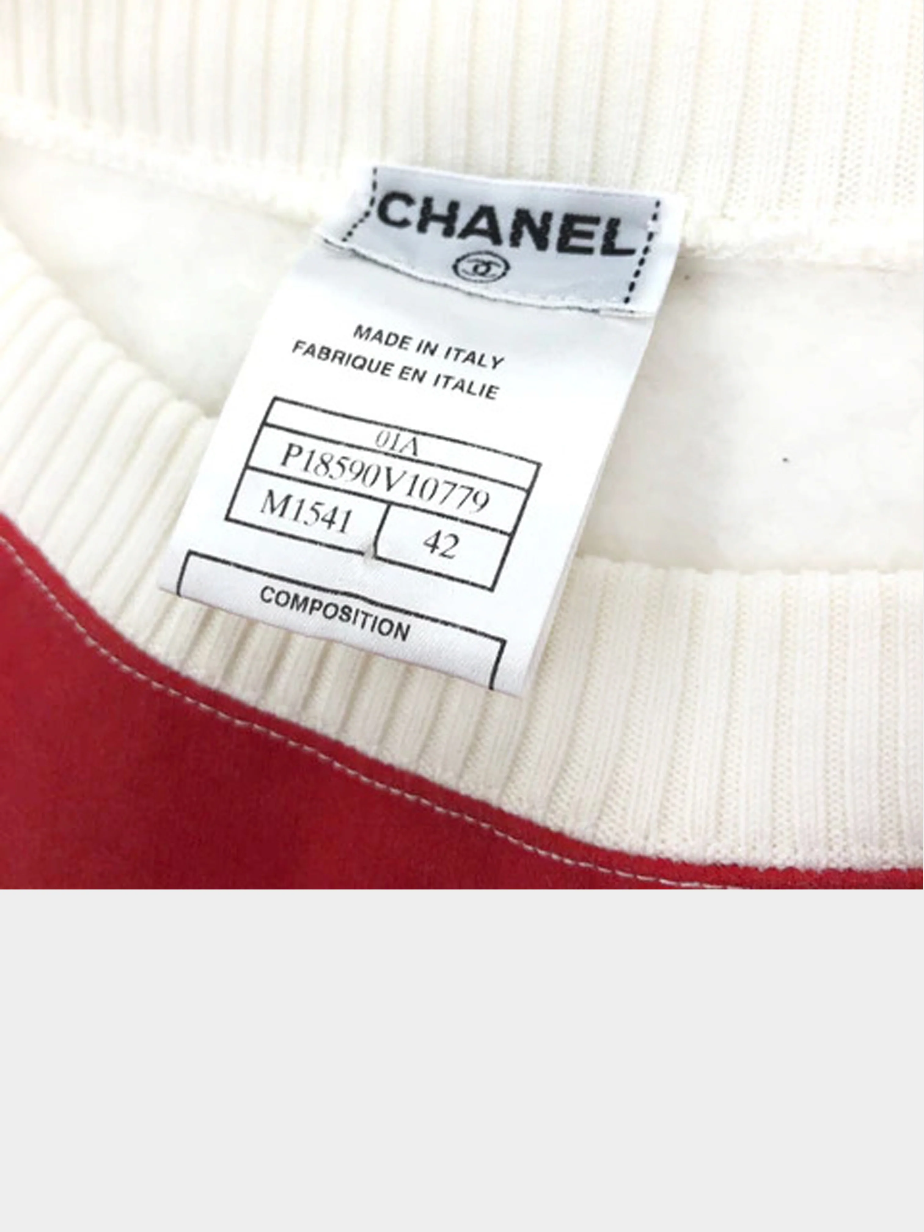 Chanel Fall 2001 Mademoiselle Long Sleeve Sweatshirt - Image 4