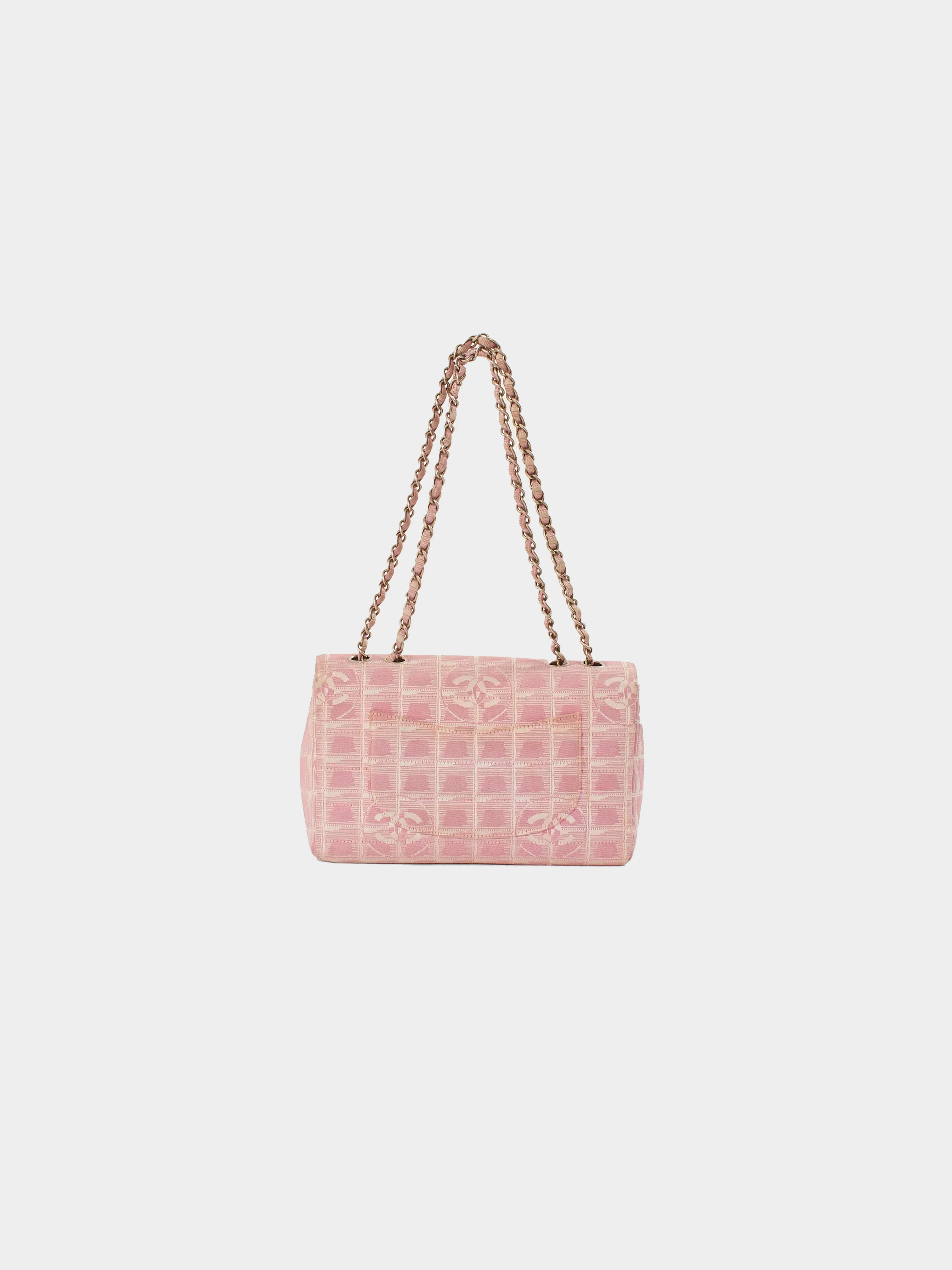Chanel 2001 Travel Linge Pink Flap Bag - Image 2