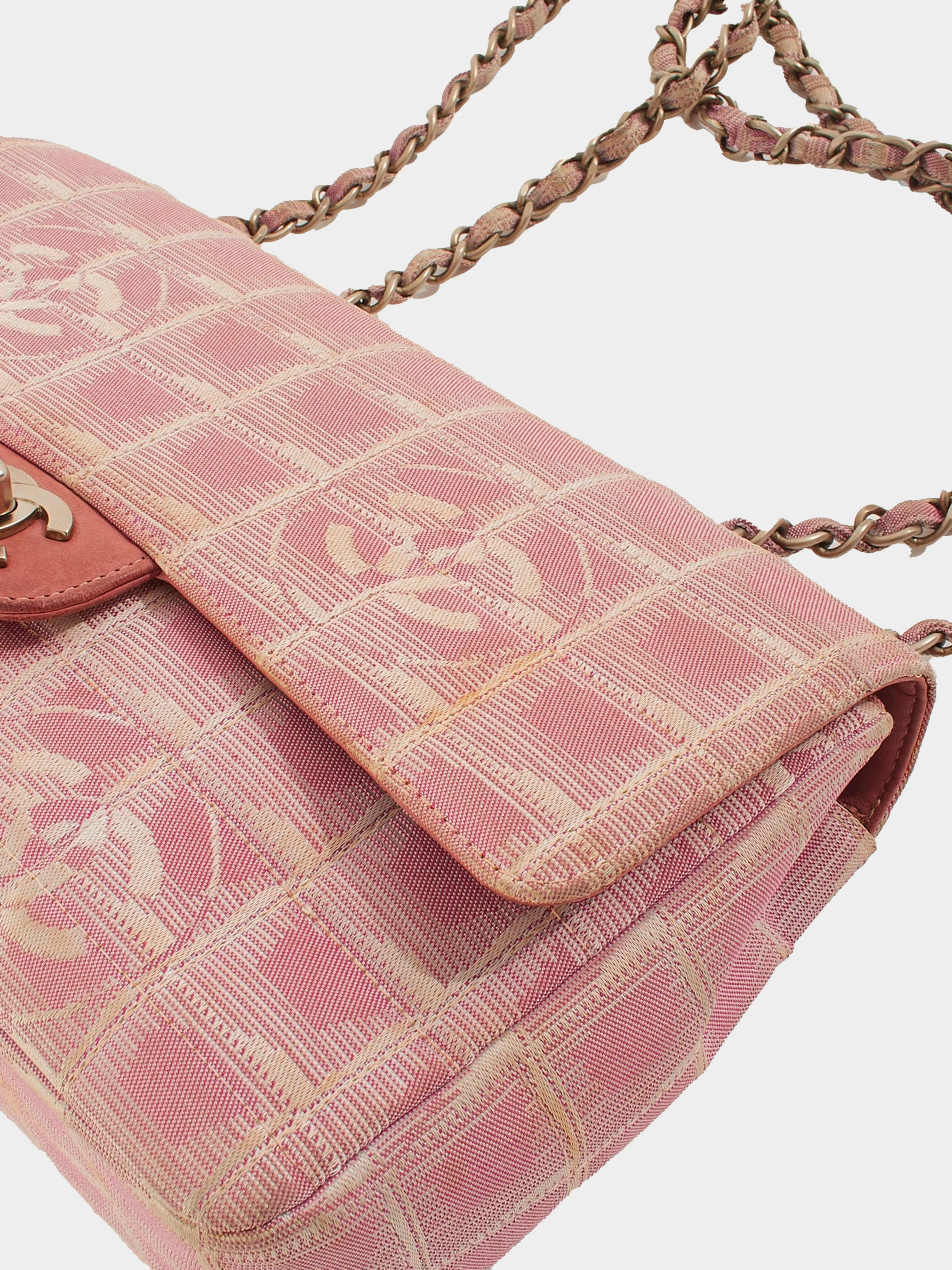 Chanel 2001 Travel Linge Pink Flap Bag - Image 4