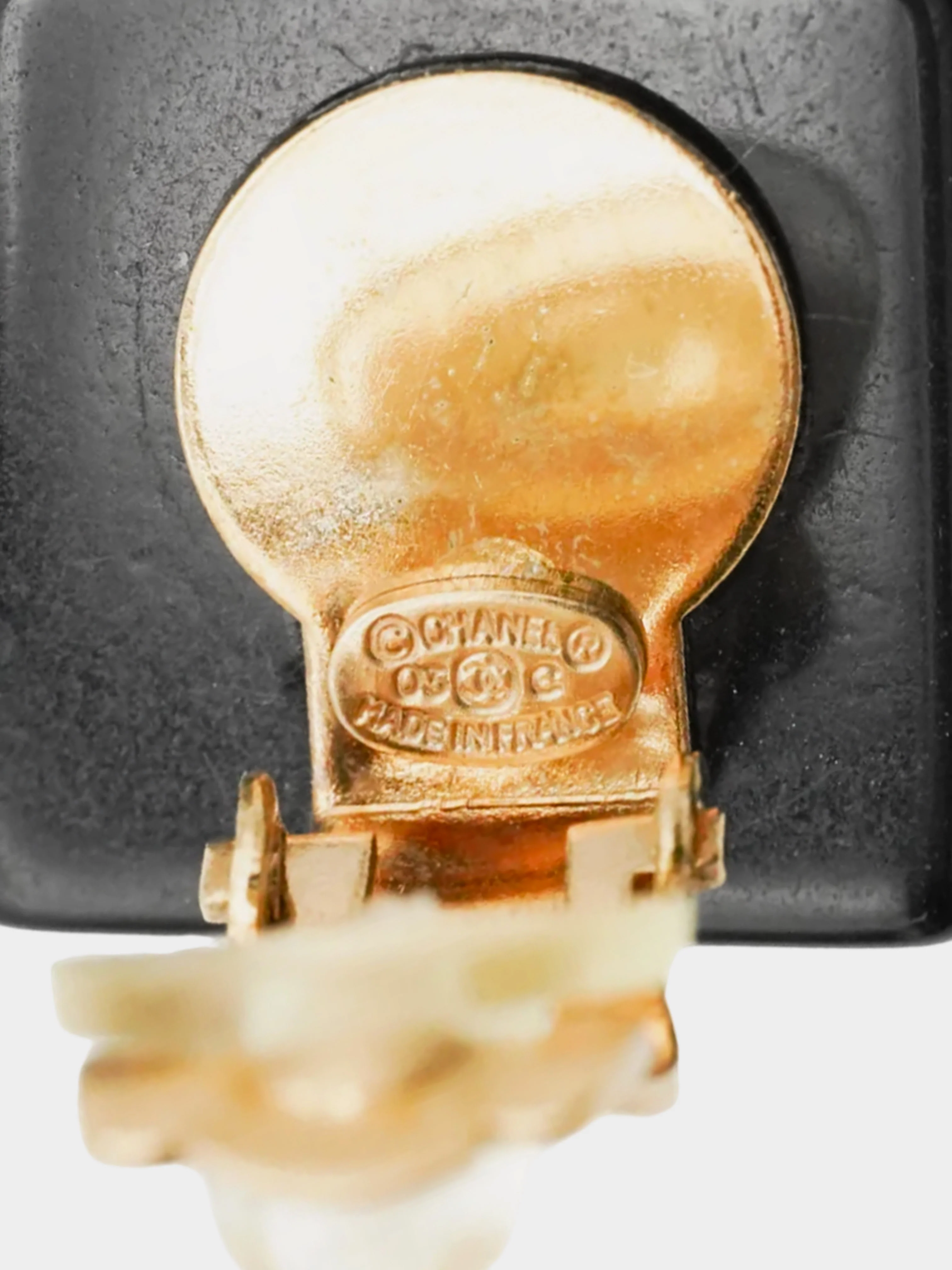Chanel 2003 Dice-inspired Square CC Clip-On Earrings - Image 2