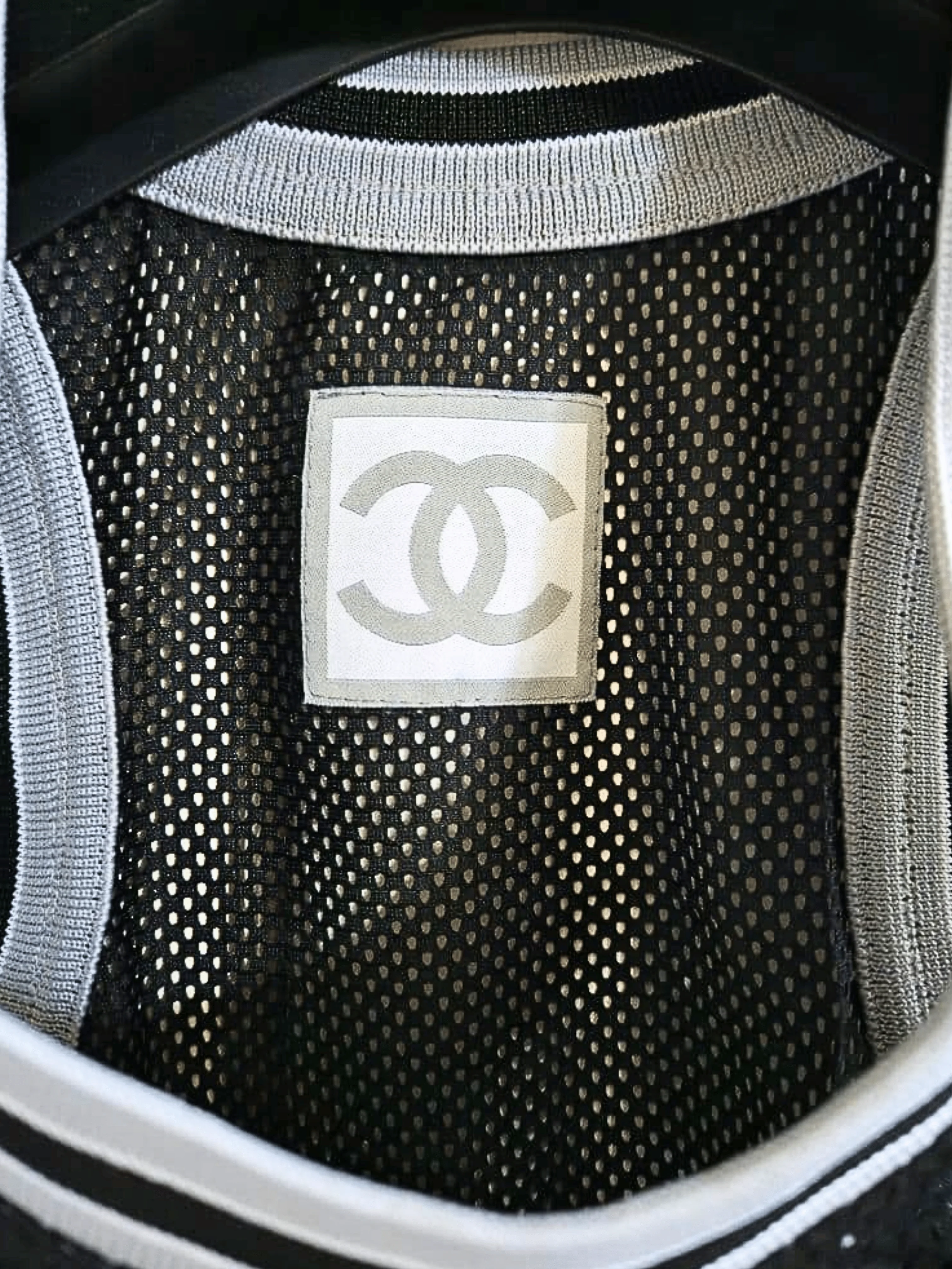 Chanel 2004 Black Sport Mesh Top - Image 2