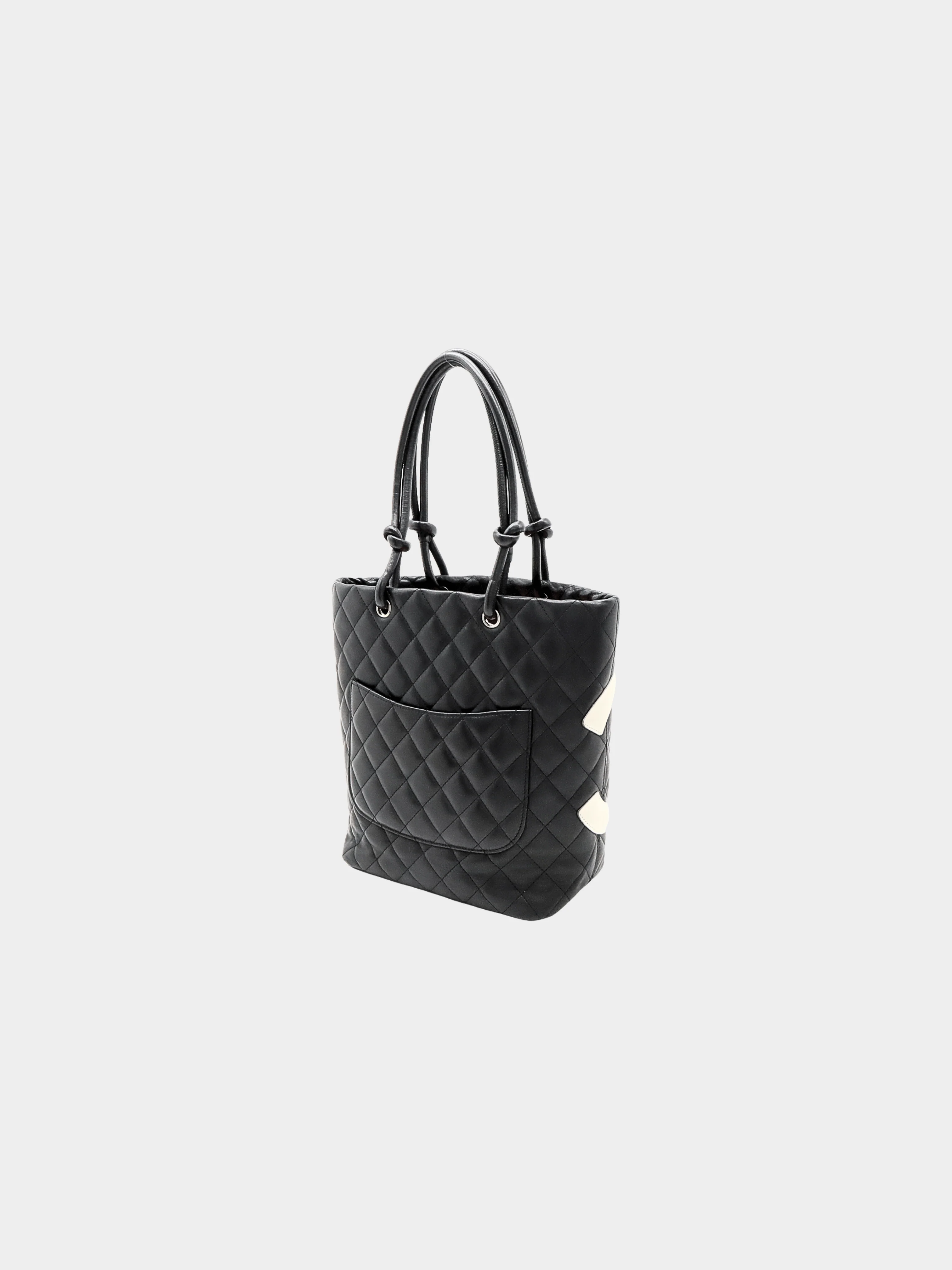 Chanel 2005 Black Cambon Logo Handbag - Image 2