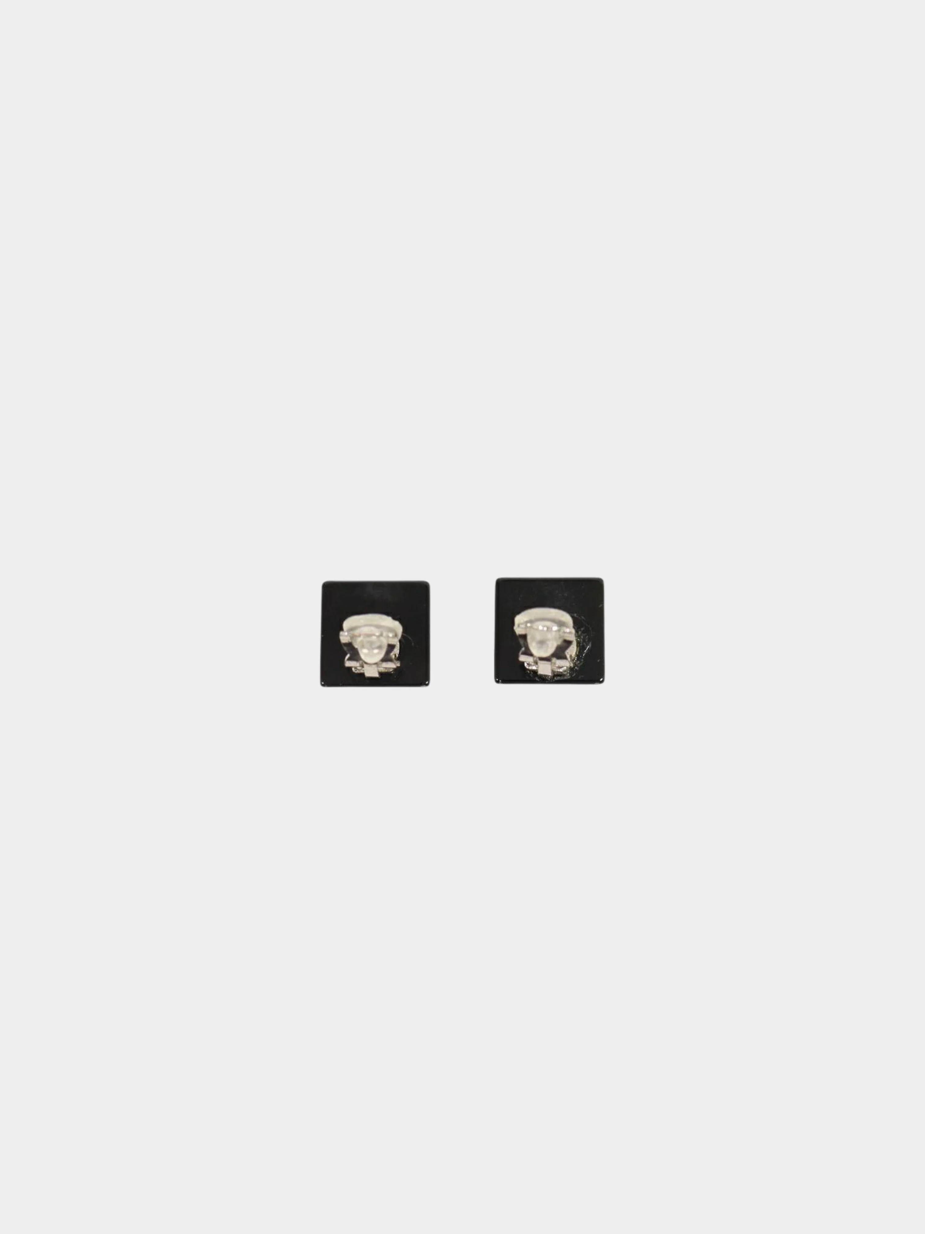 Chanel 2005 Black Coco Sqaure Earrings - Image 2