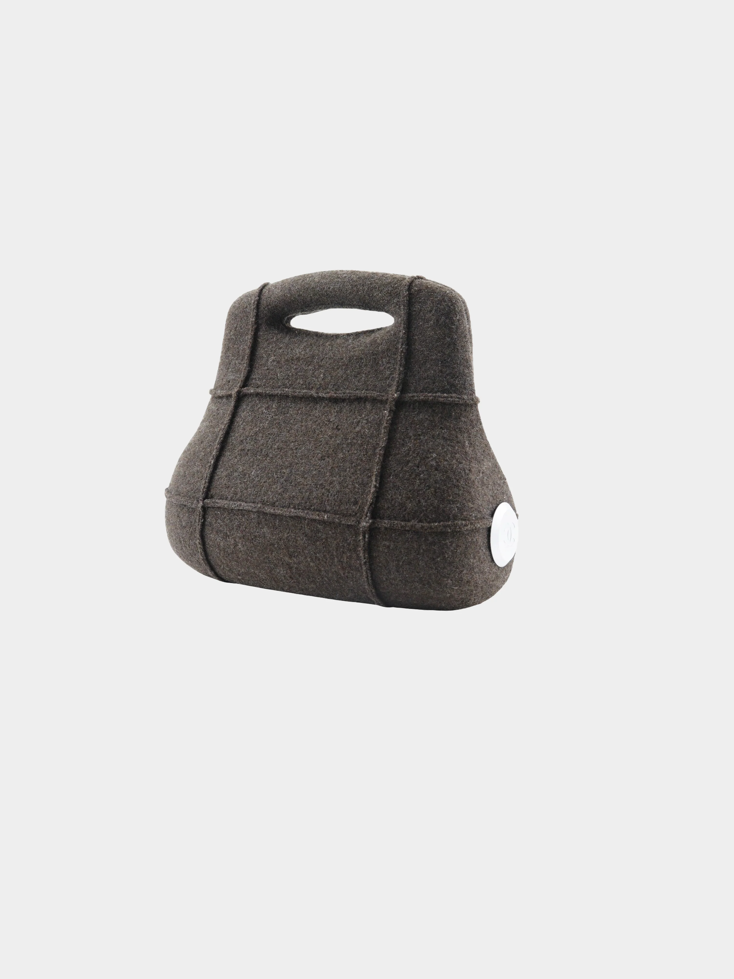 Chanel 2005 Brown Wool Quilted Millennium Bag - Image 3