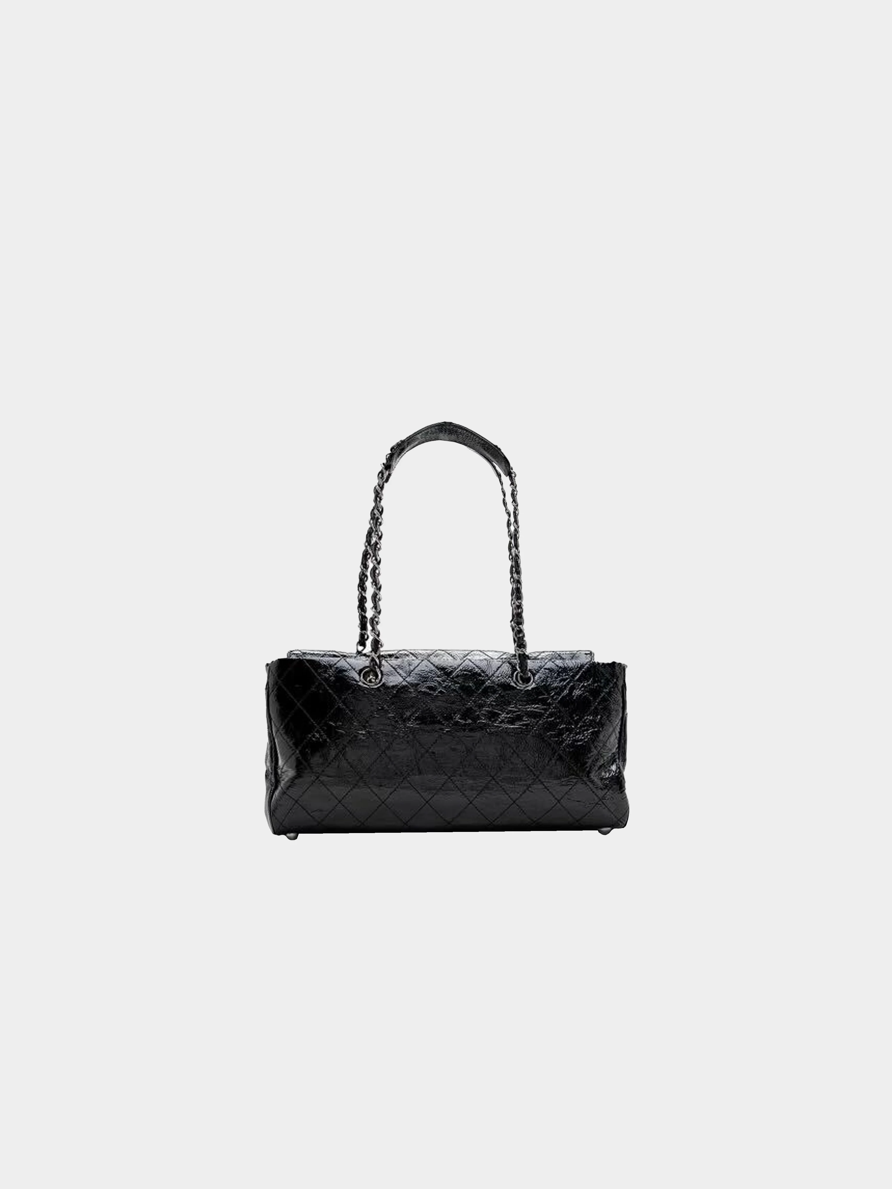 Chanel 2005 Ritz Patent Jumbo Leather Bag - Image 4