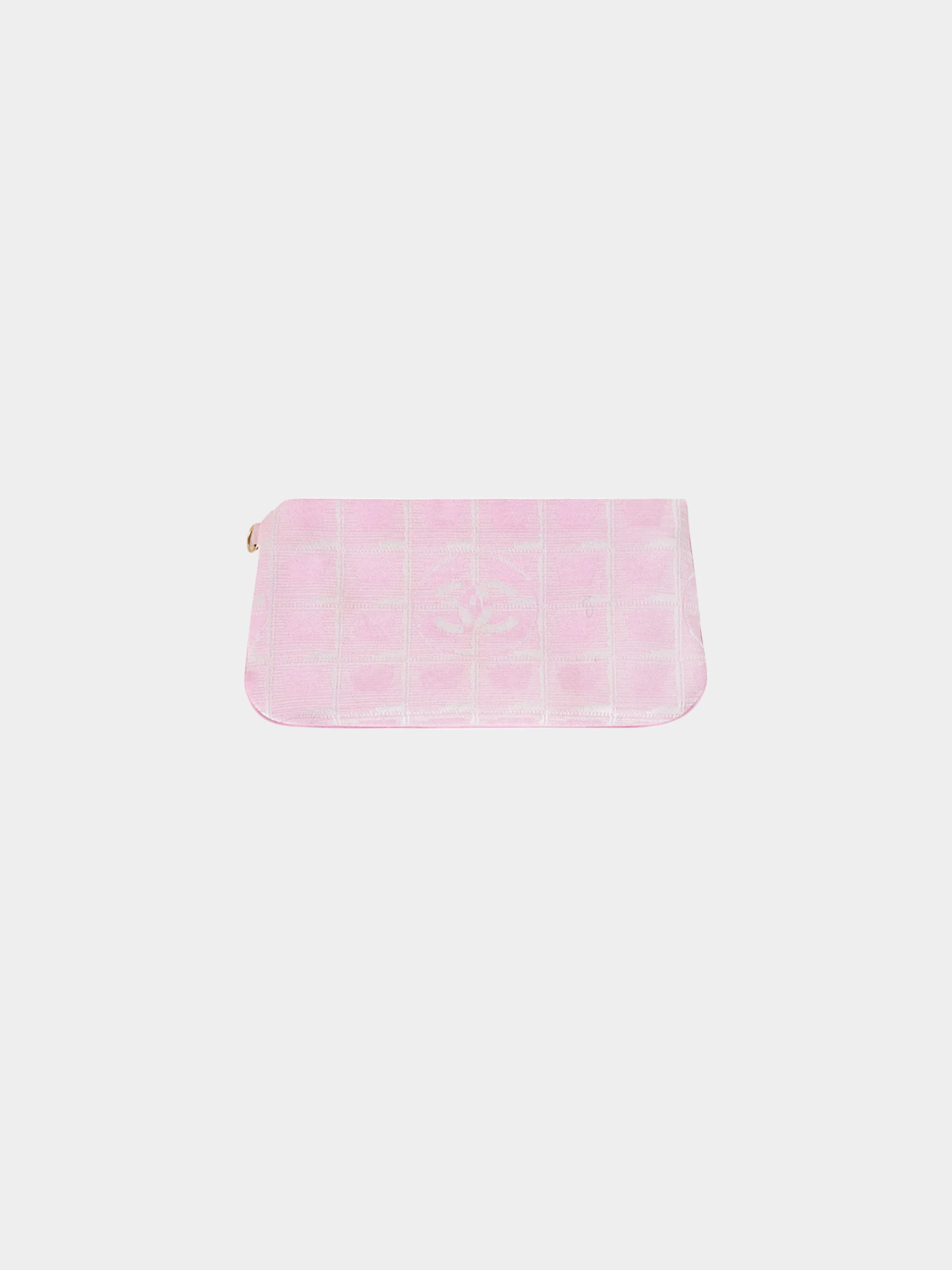 Chanel 2006-2008 Tavel Line Pink Chocolate Bar Pouch