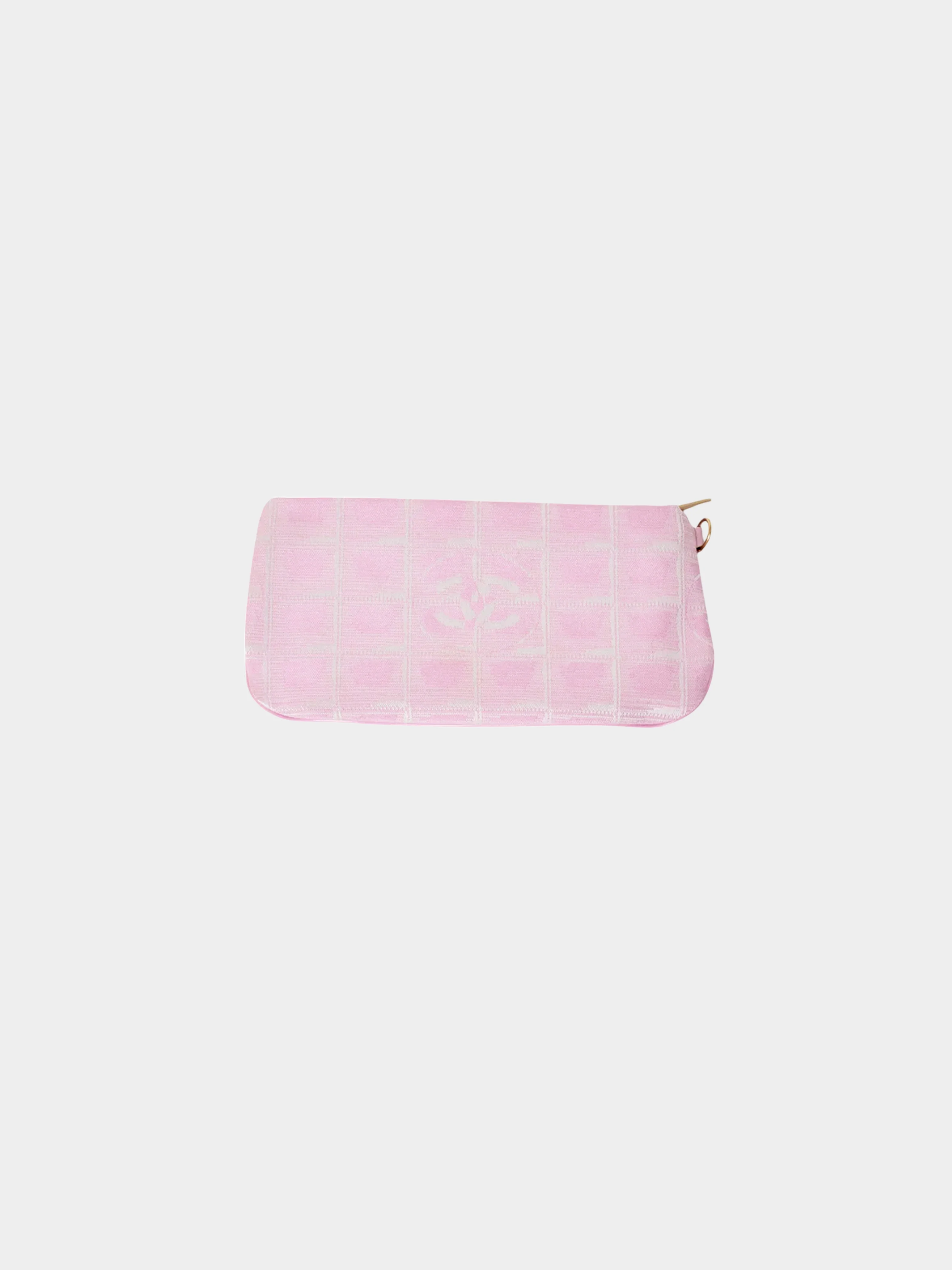 Chanel 2006-2008 Tavel Line Pink Chocolate Bar Pouch - Image 2