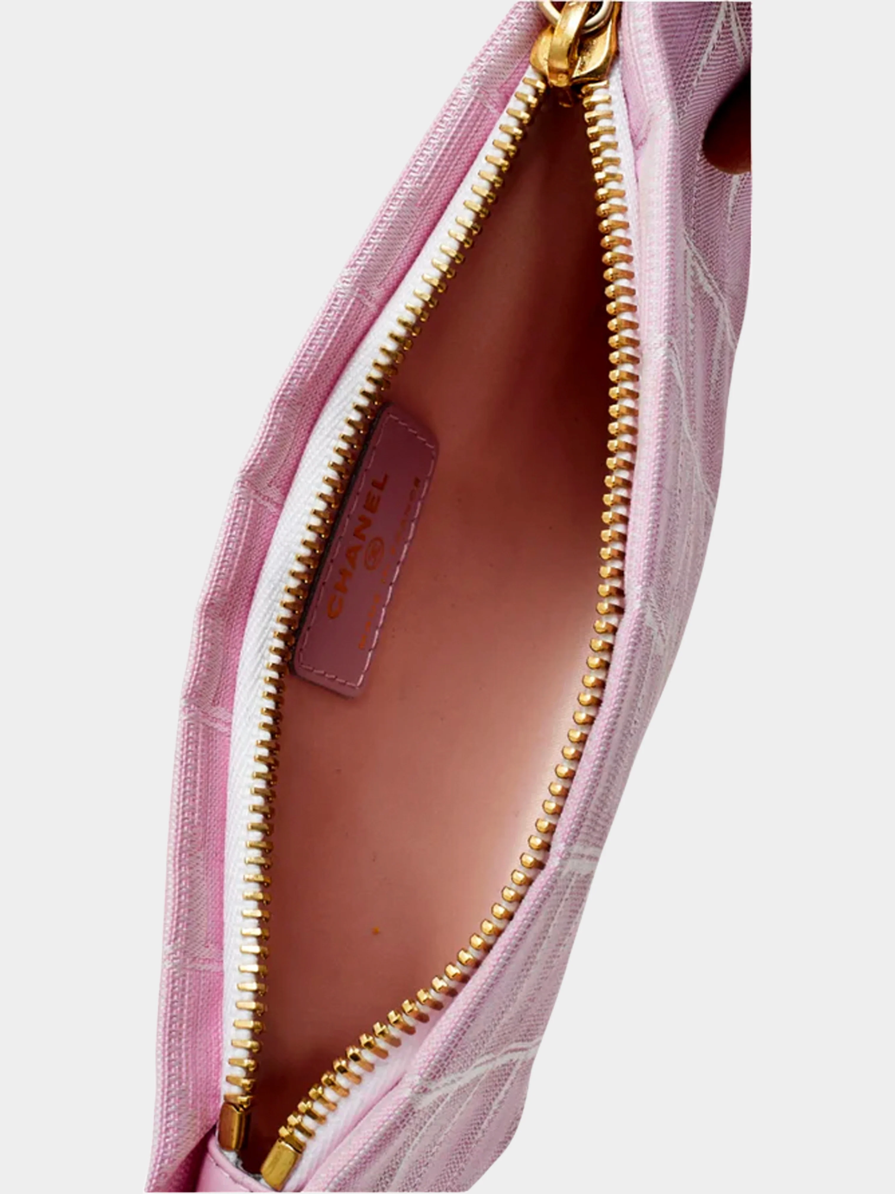 Chanel 2006-2008 Tavel Line Pink Chocolate Bar Pouch - Image 3