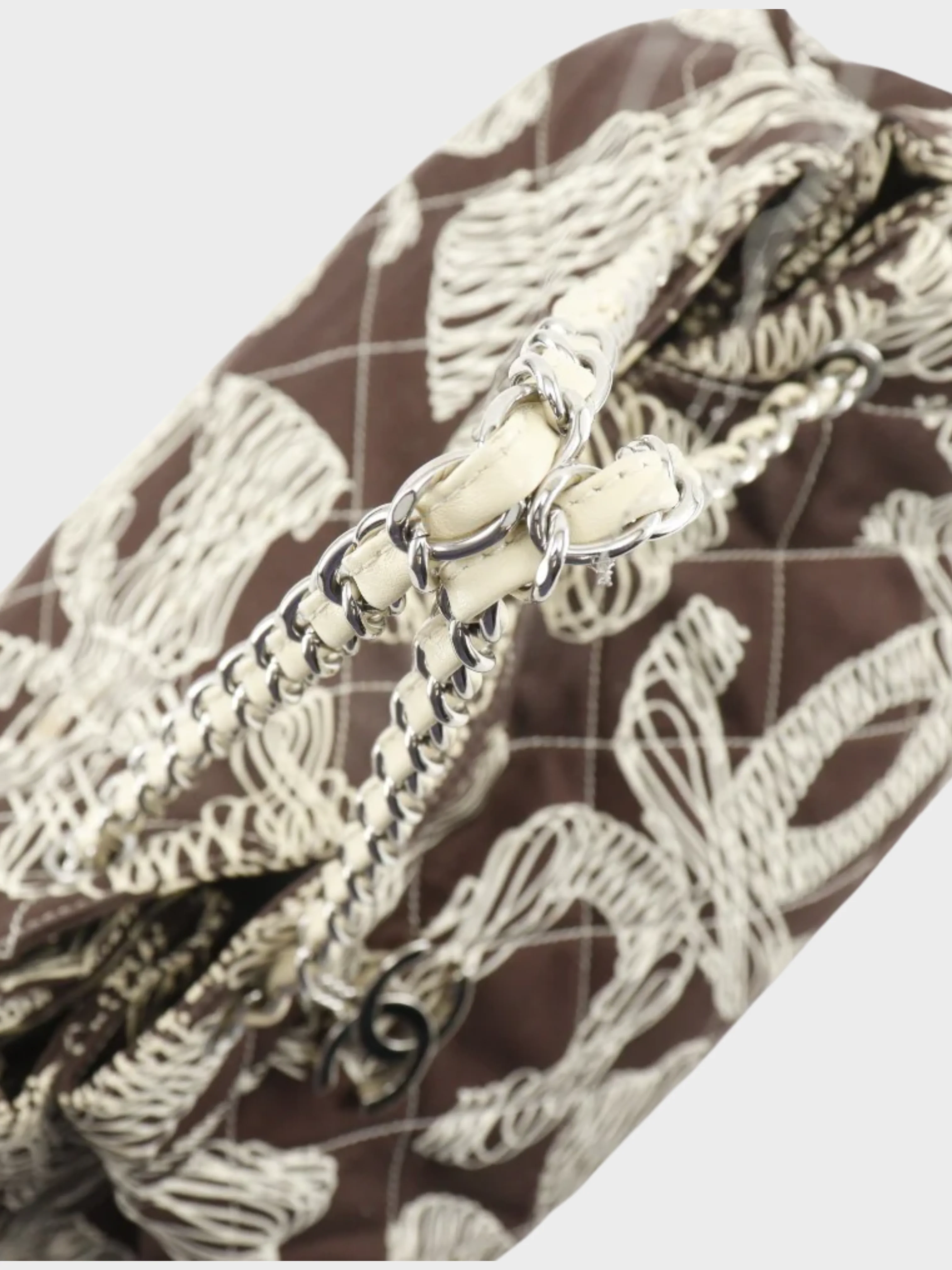 Chanel 2008-2009 Brown Quilted Coco Mark No. 5 Bag - Image 3