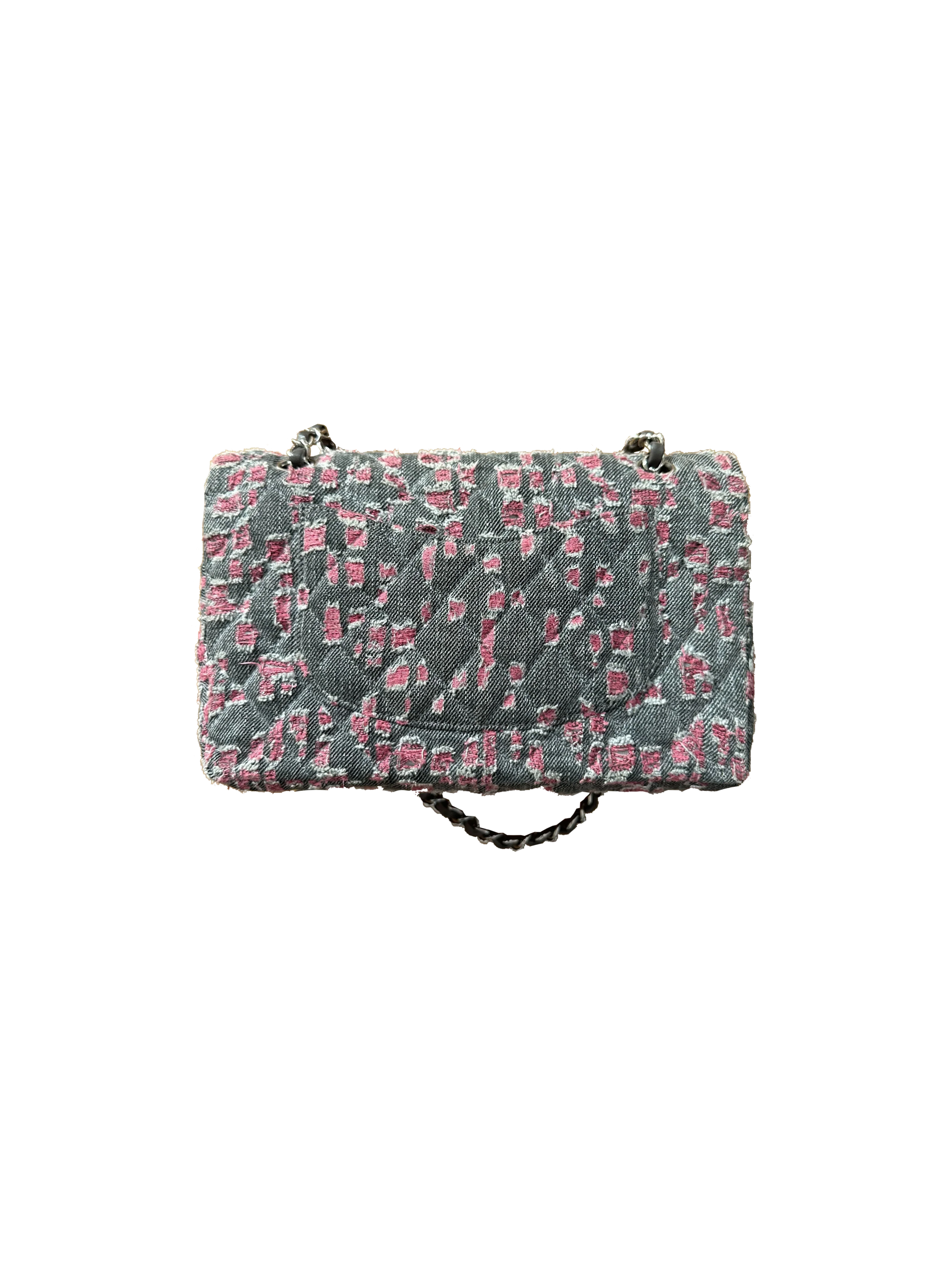 Chanel 2010 Runway Denim Pink Flap - Image 3