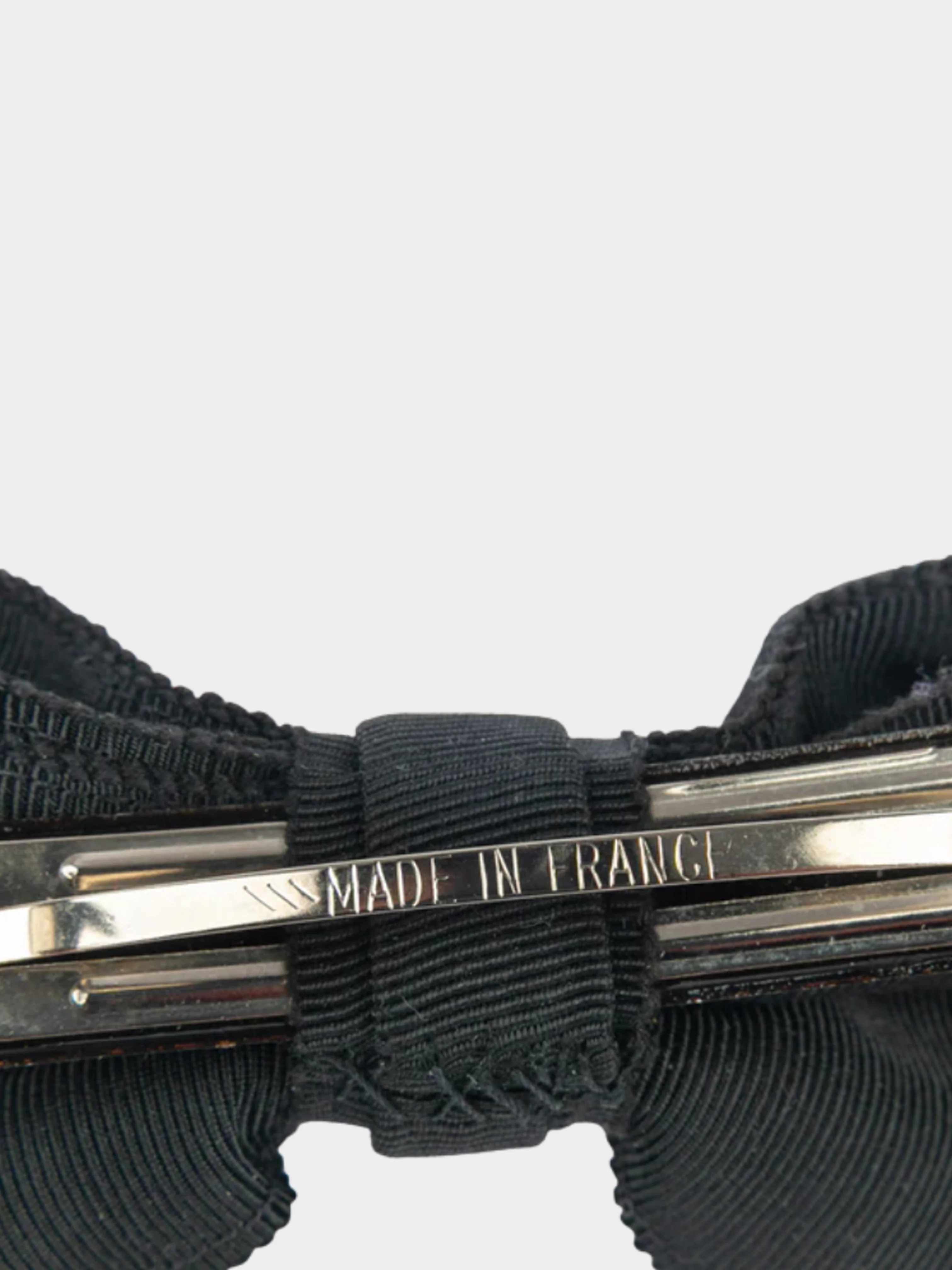 Chanel 2010s Black Bow Hair Jewelry - Image 4
