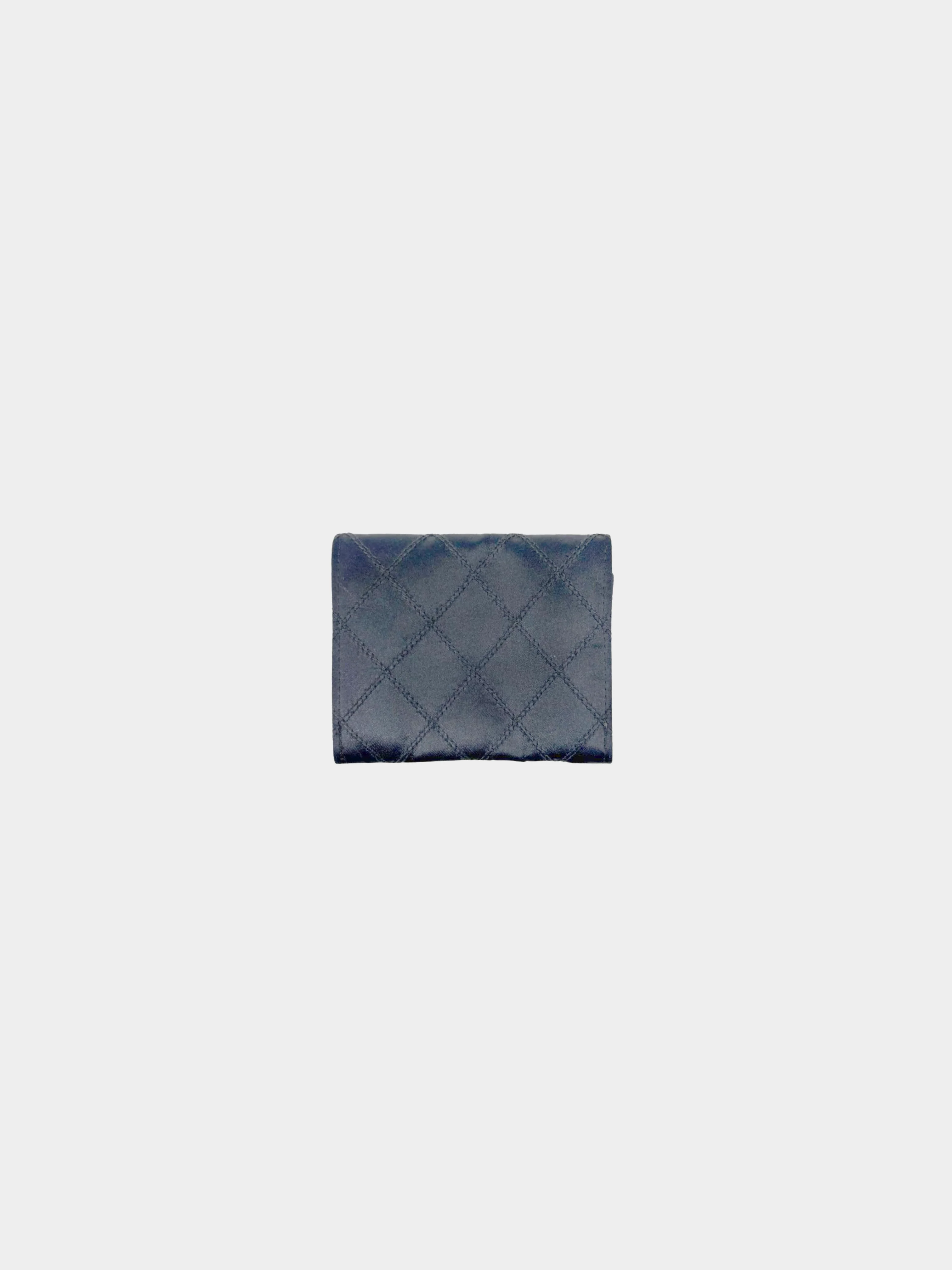 Chanel 2010s Black Satin Coin Purse - Image 2