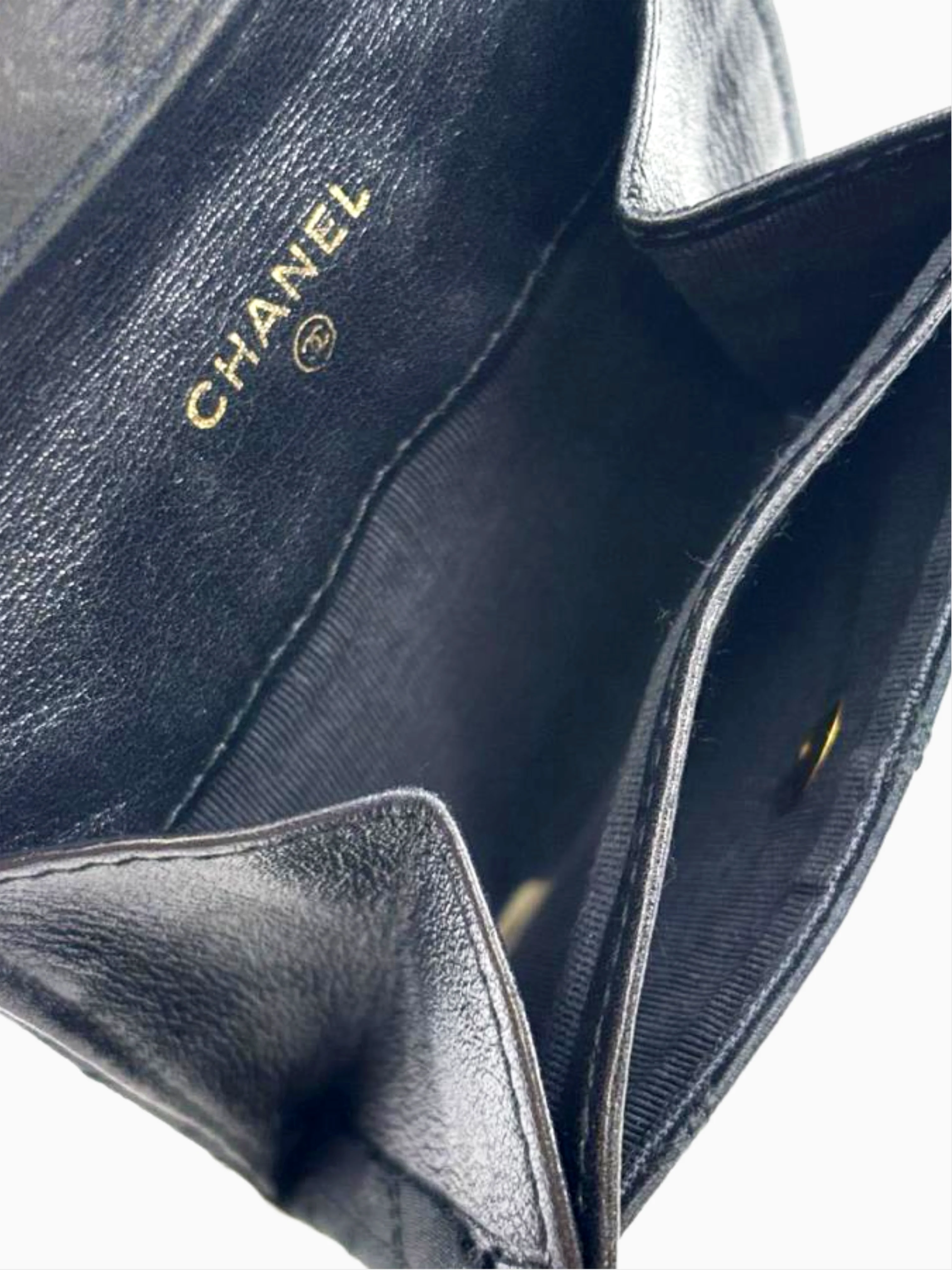 Chanel 2010s Black Satin Coin Purse - Image 3